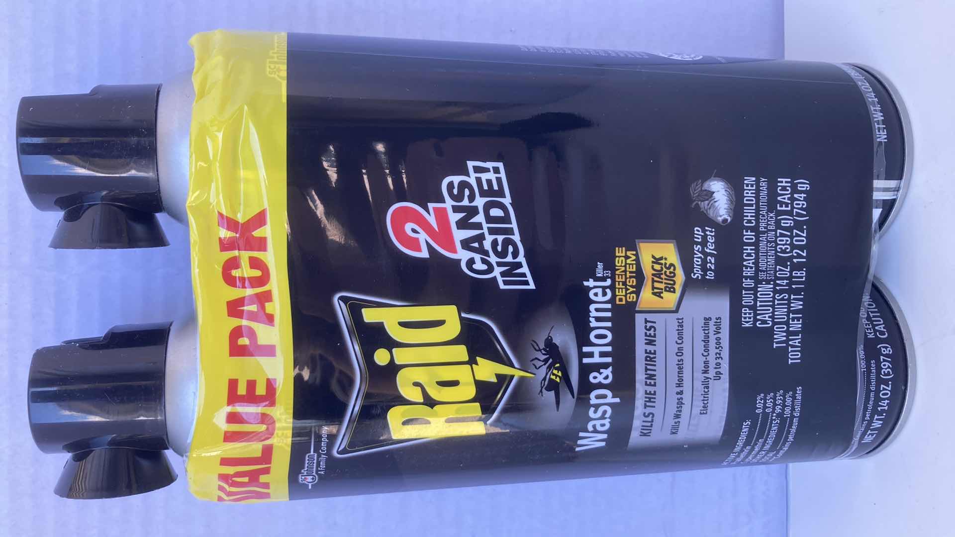 Photo 1 of NEW WASP & HORNET PESTICIDE SPRAY 14OZ 2PACK