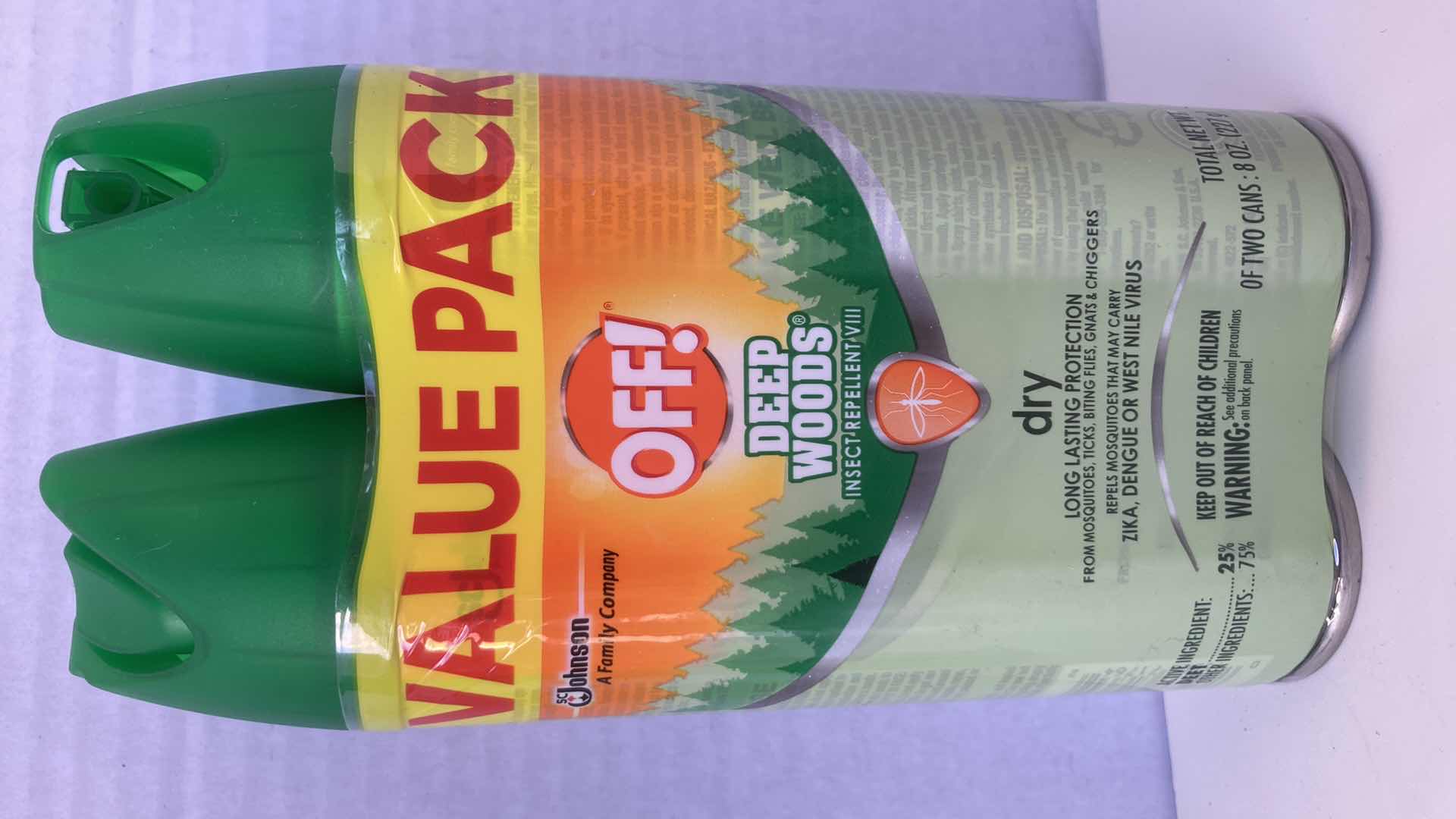 Photo 2 of NEW OFF! DEEP WOODS INSECT REPELLENT SPRAY 2PACK 8OZ (2)