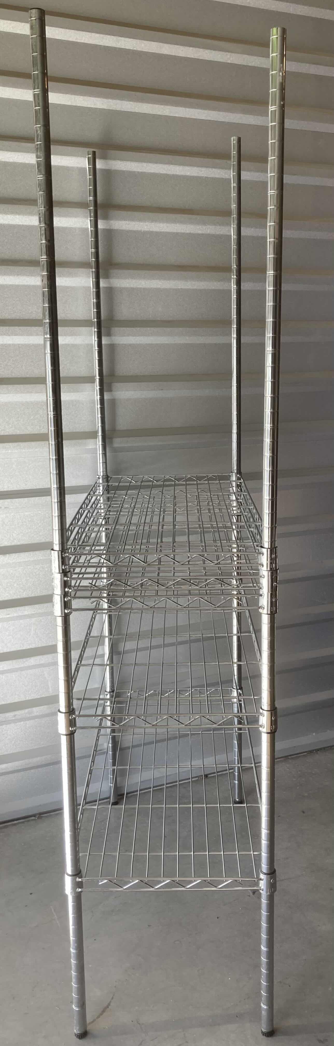 Photo 2 of HDX STAINLESS STEEL 5 SHELF METRO RACK 35.5” X 16” H73.5”