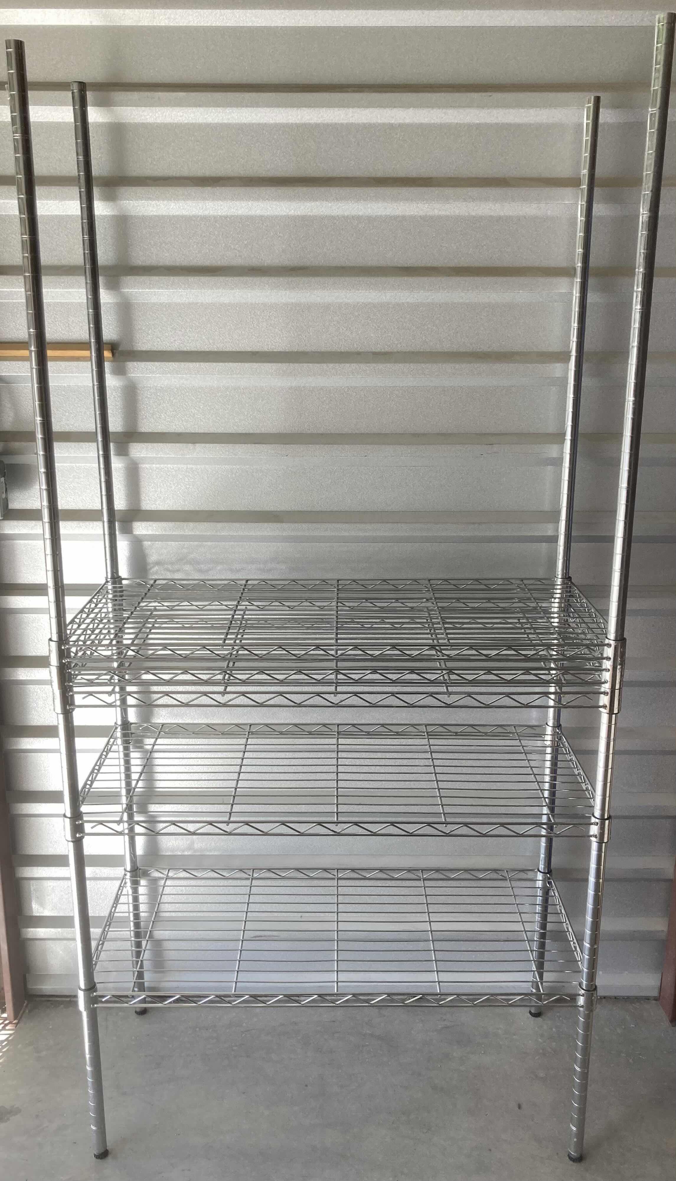 Photo 1 of HDX STAINLESS STEEL 5 SHELF METRO RACK 35.5” X 16” H73.5”