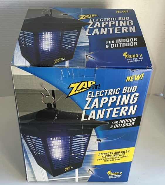 Photo 2 of NEW ZAP IT! ELECTRIC BUG ZAPPING LANTERN INDOOR/OUTDOOR, 3000v