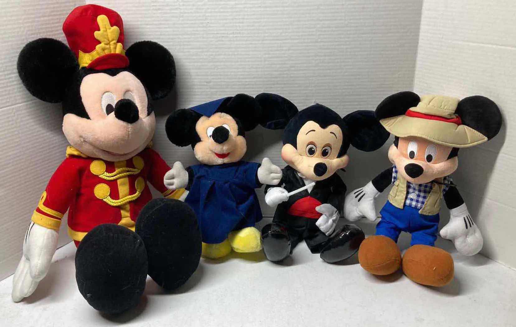 Photo 1 of DISNEY SPECIAL EDITION MICKEY MOUSE PLUSHIES/STUFFED CHARACTERS (4)