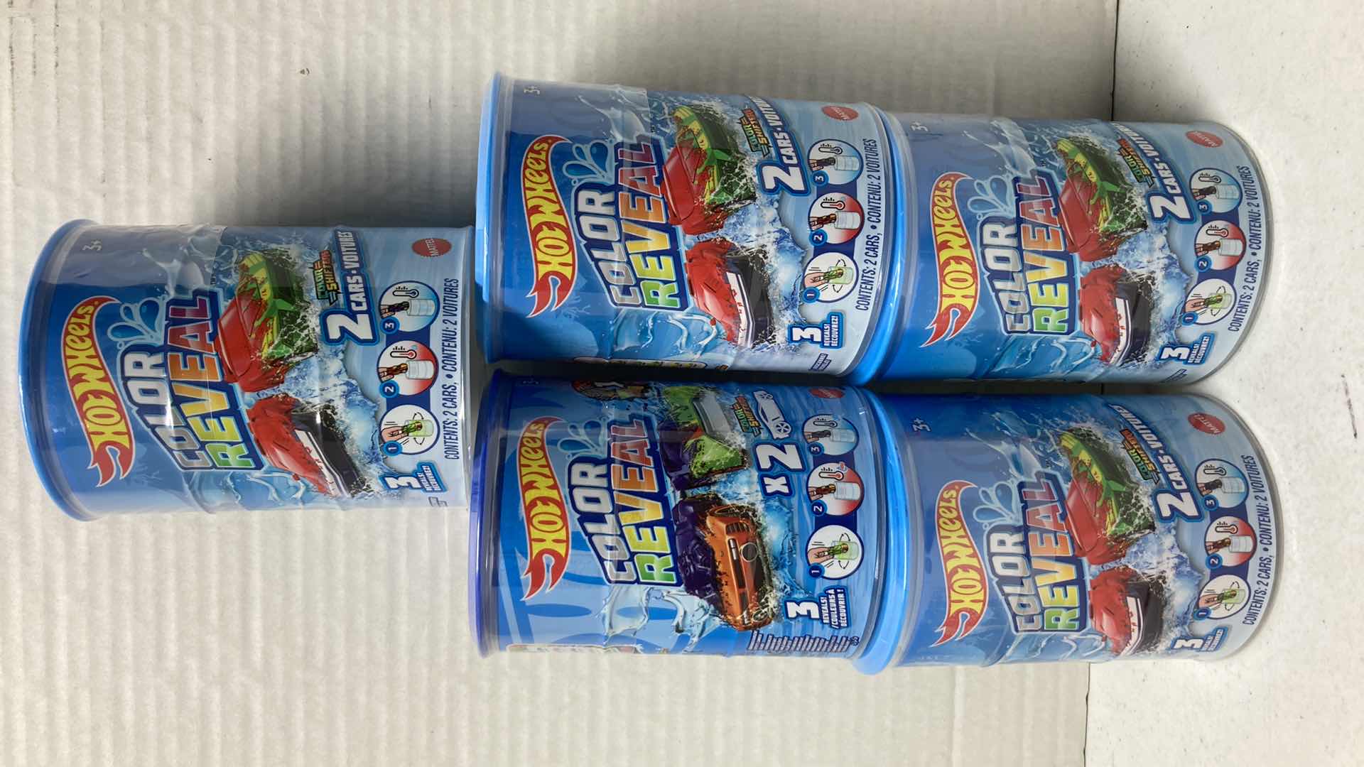 Photo 1 of NEW HOT WHEELS COLOR REVEAL CARS 2PACK (5)