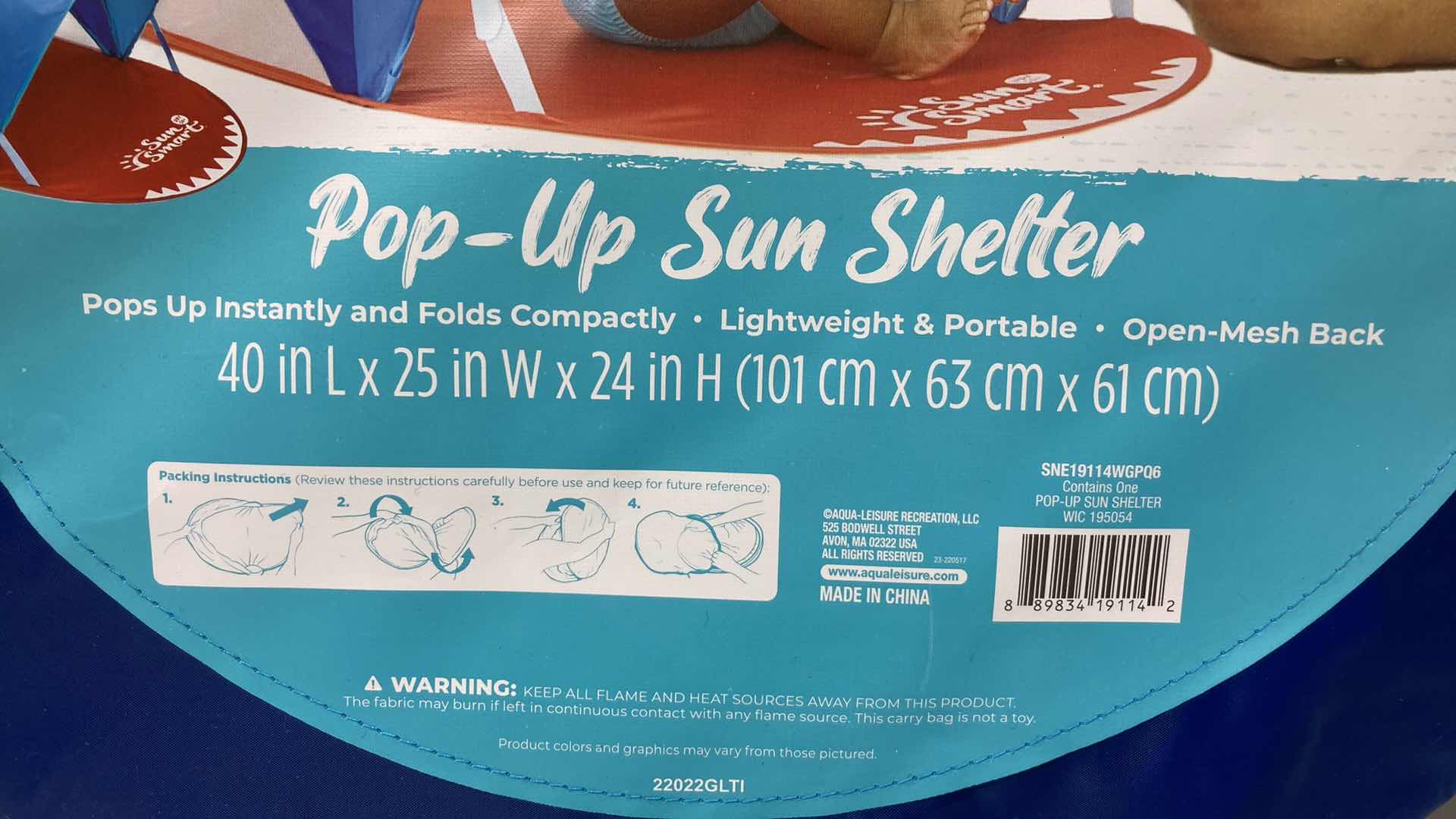 Photo 5 of NEW SWIM-WAYS POOL SPRING FLOAT SUNCATCHER & SUN SMART BABY POP UP SUN SHELTER