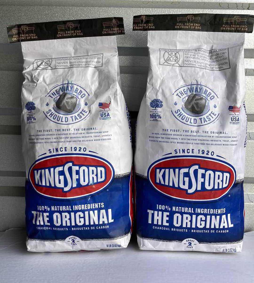 Photo 1 of NEW KINGSFORD BBQ GRILL ORIGINAL CHARCOAL BRIQUETS BAGS 8LB (2)