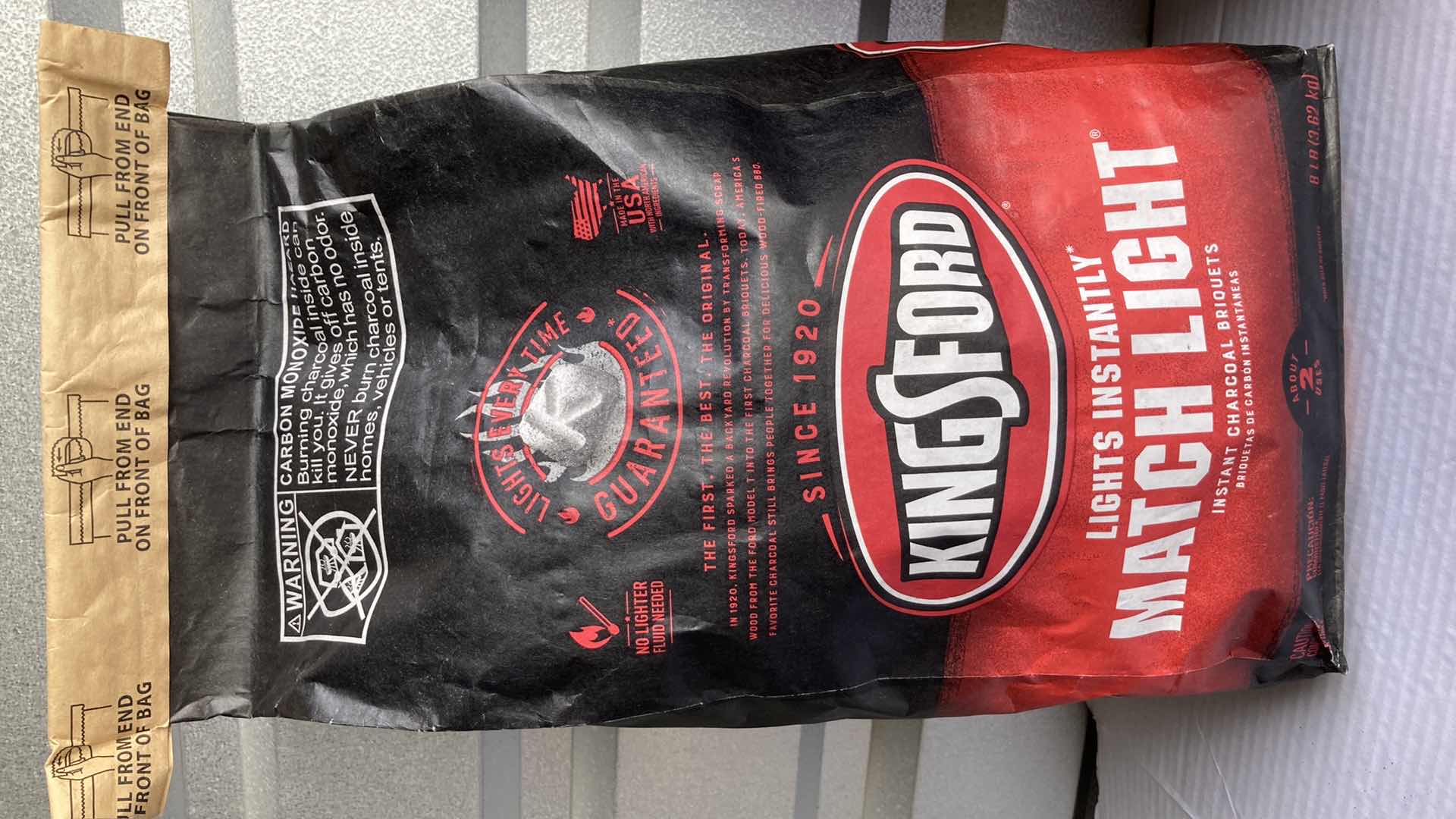 Photo 2 of NEW KINGSFORD BBQ GRILL MATCH LIGHT INSTANT CHARCOAL BRIQUETS BAGS 8LB (2)