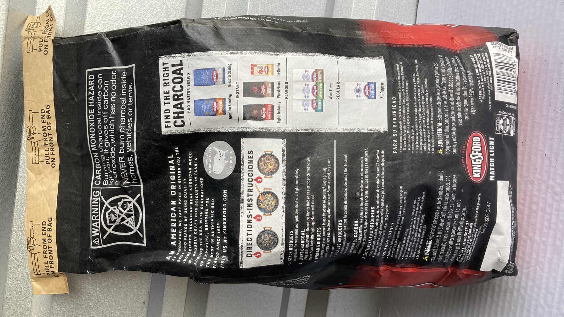 Photo 2 of NEW KINGSFORD BBQ GRILL MATCH LIGHT INSTANT CHARCOAL BRIQUETS BAGS 8LB