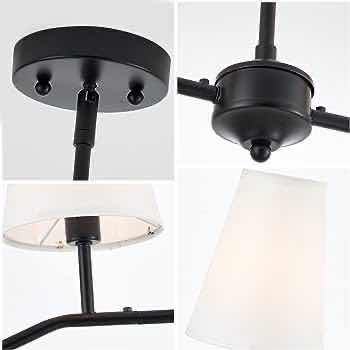 Photo 4 of NEW VILUXY CLASSIC LINEAR BLACK MODERN 4 LIGHT PENDANT KITCHEN DINING ROOM LIGHT MODEL AD221-4