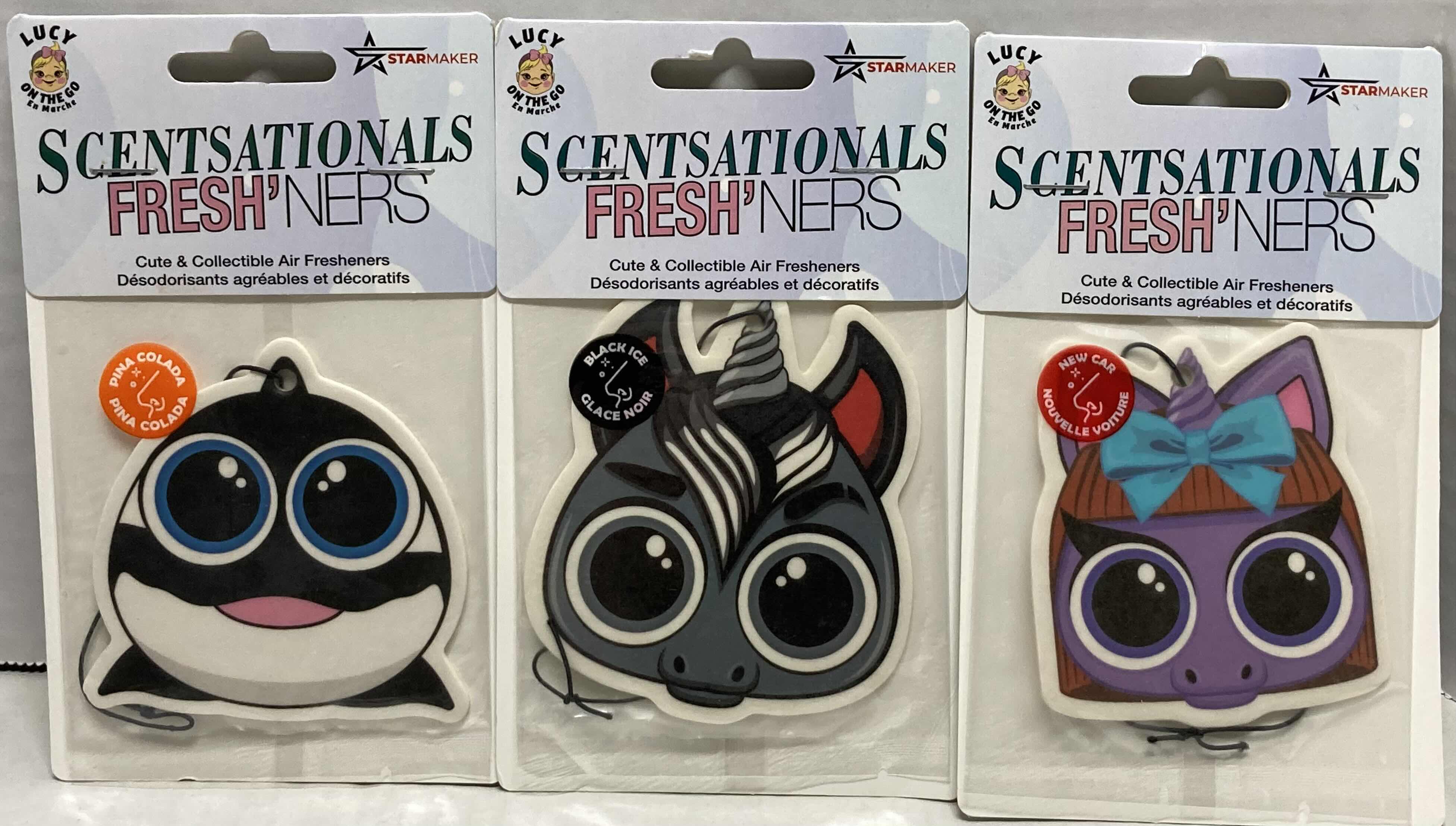 Photo 3 of NEW STARMAKER SCENTSATIONALS FRESHNERS CUTE COLLECTIBLE CAR AIR FRESHENERS (9)