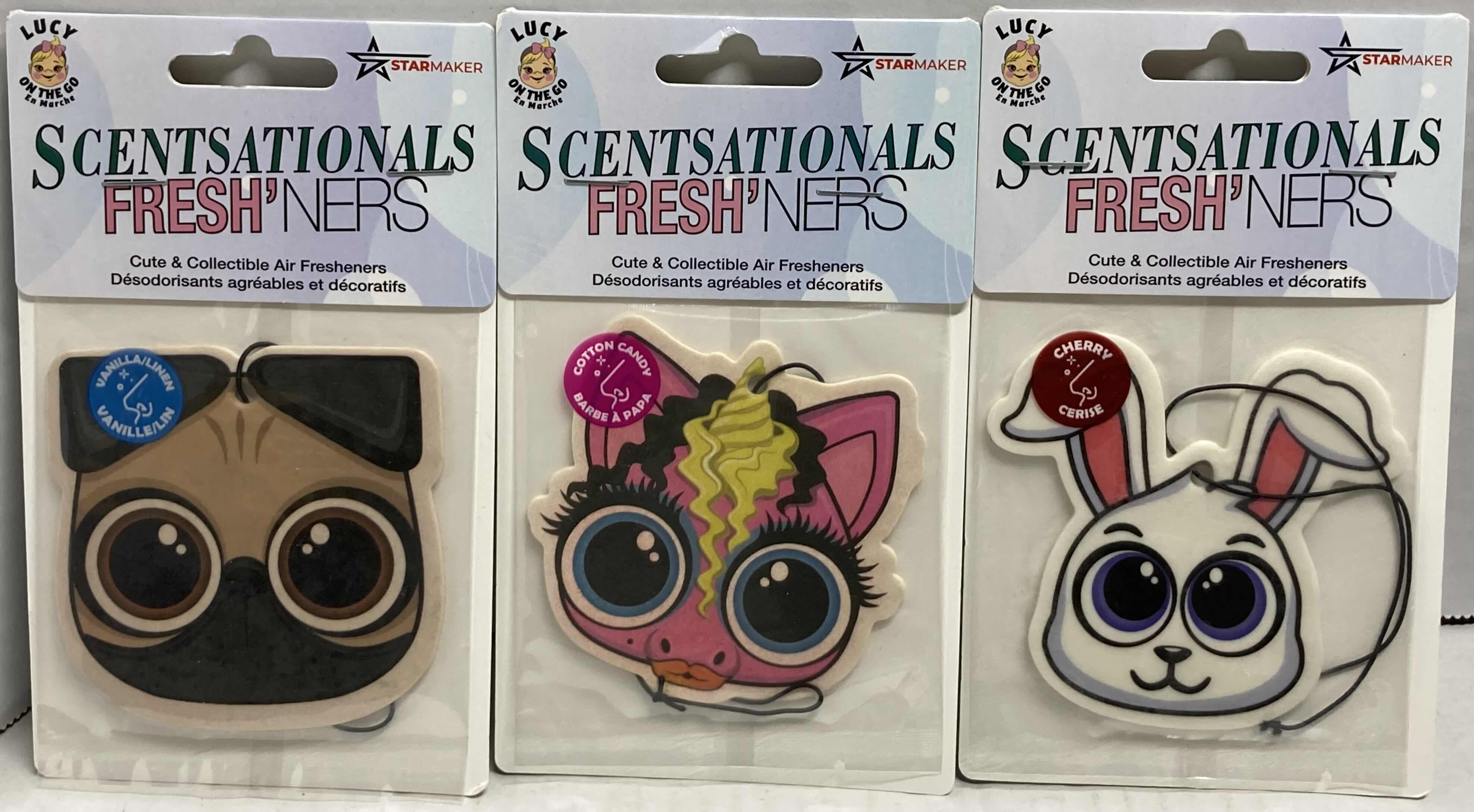 Photo 2 of NEW STARMAKER SCENTSATIONALS FRESHNERS CUTE COLLECTIBLE CAR AIR FRESHENERS (9)