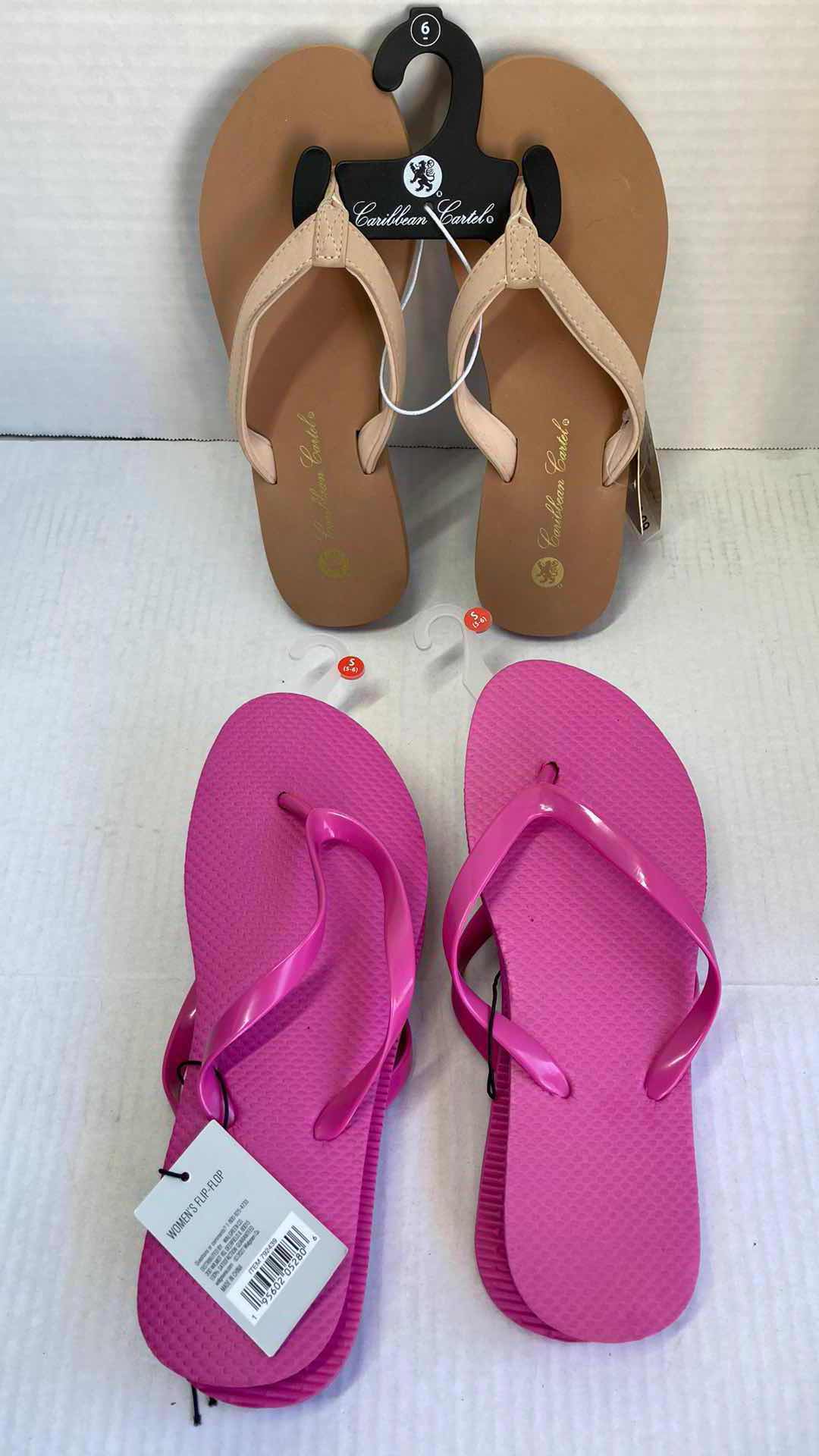 Photo 1 of NEW CARIBBEAN CARTEL SANDALS WEST LOOP SANDALS (2) WOMENS SIZE S 5-6