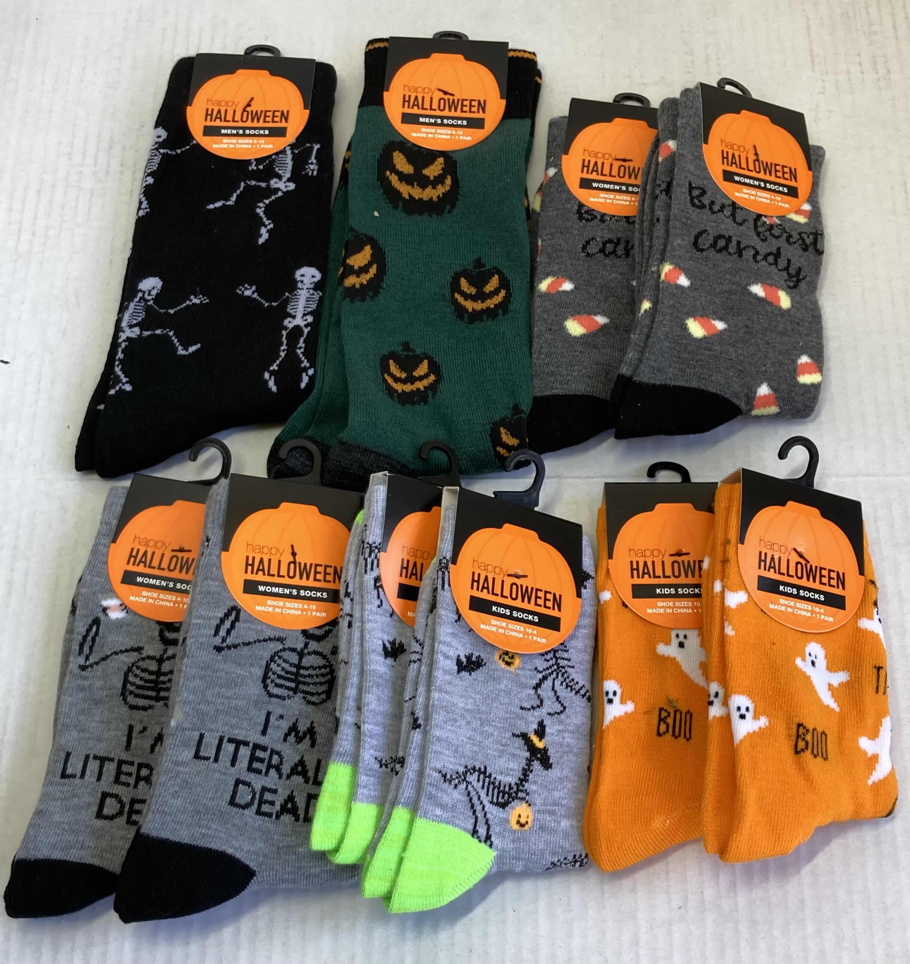 Photo 1 of NEW HAPPY HALLOWEEN SOCKS (10)