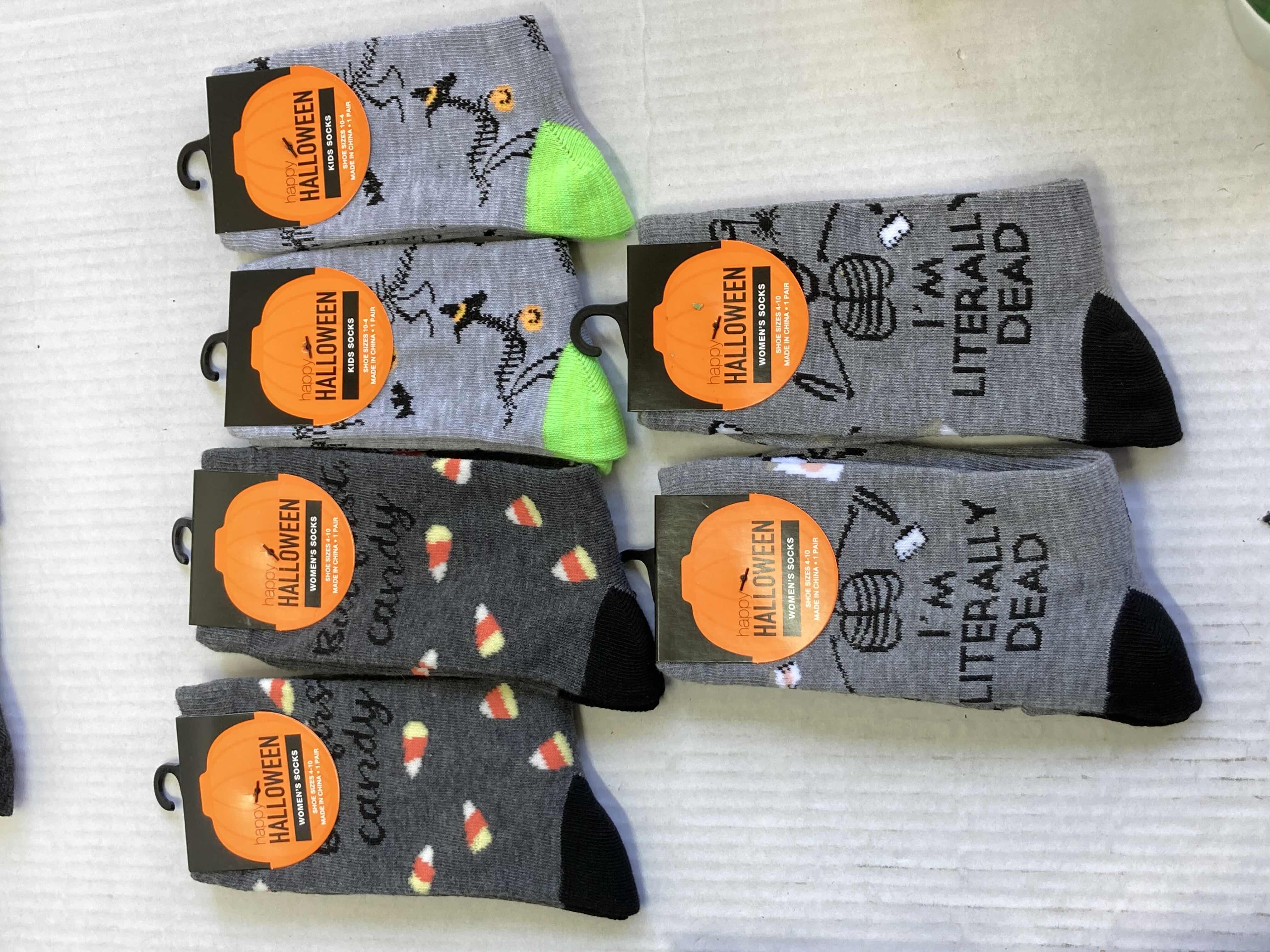 Photo 3 of NEW HAPPY HALLOWEEN SOCKS (8) & DISNEY THE NIGHTMARE BEFORE CHRISTMAS SOCKS