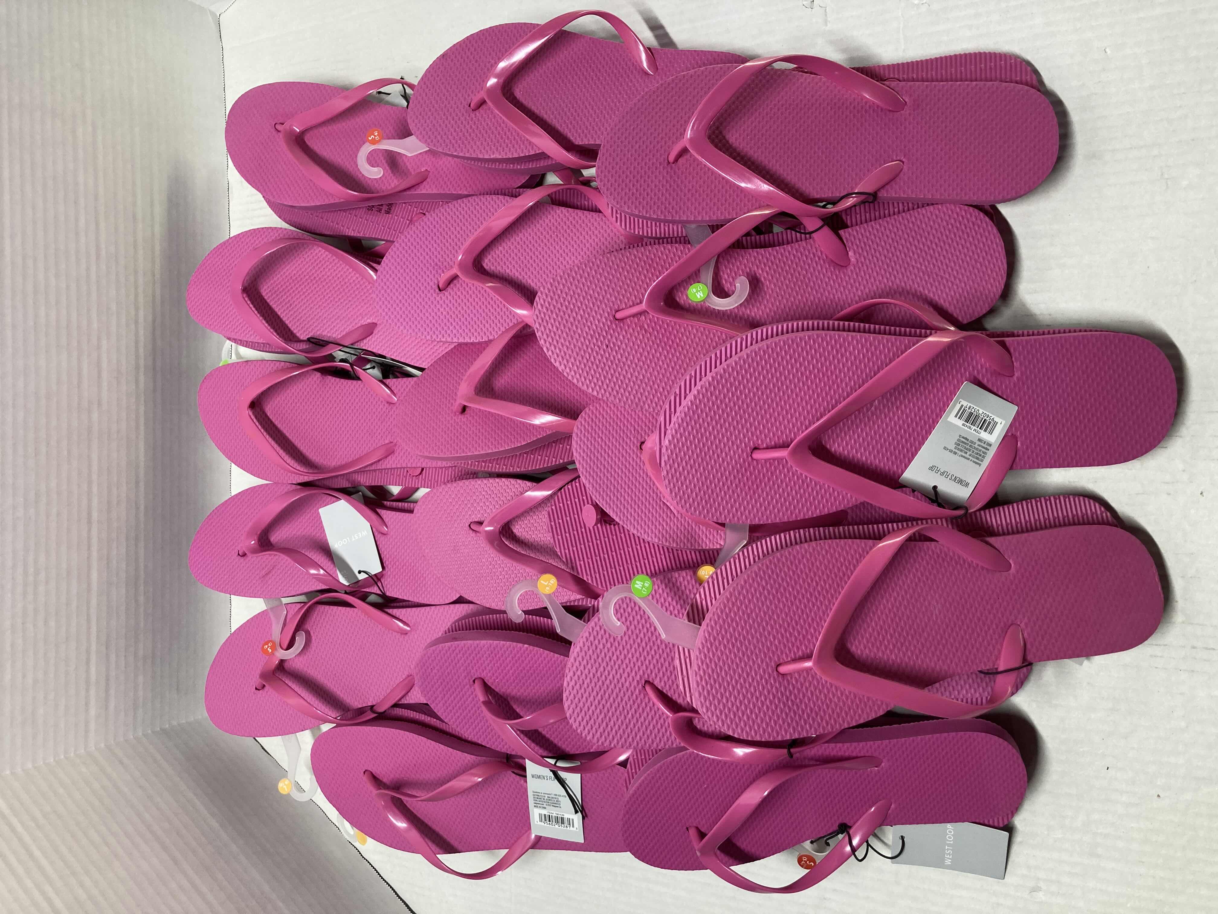 Photo 1 of NEW WEST LOOP PINK SANDALS FLIP-FLOPS WOMENS SIZE 5-10 (18)