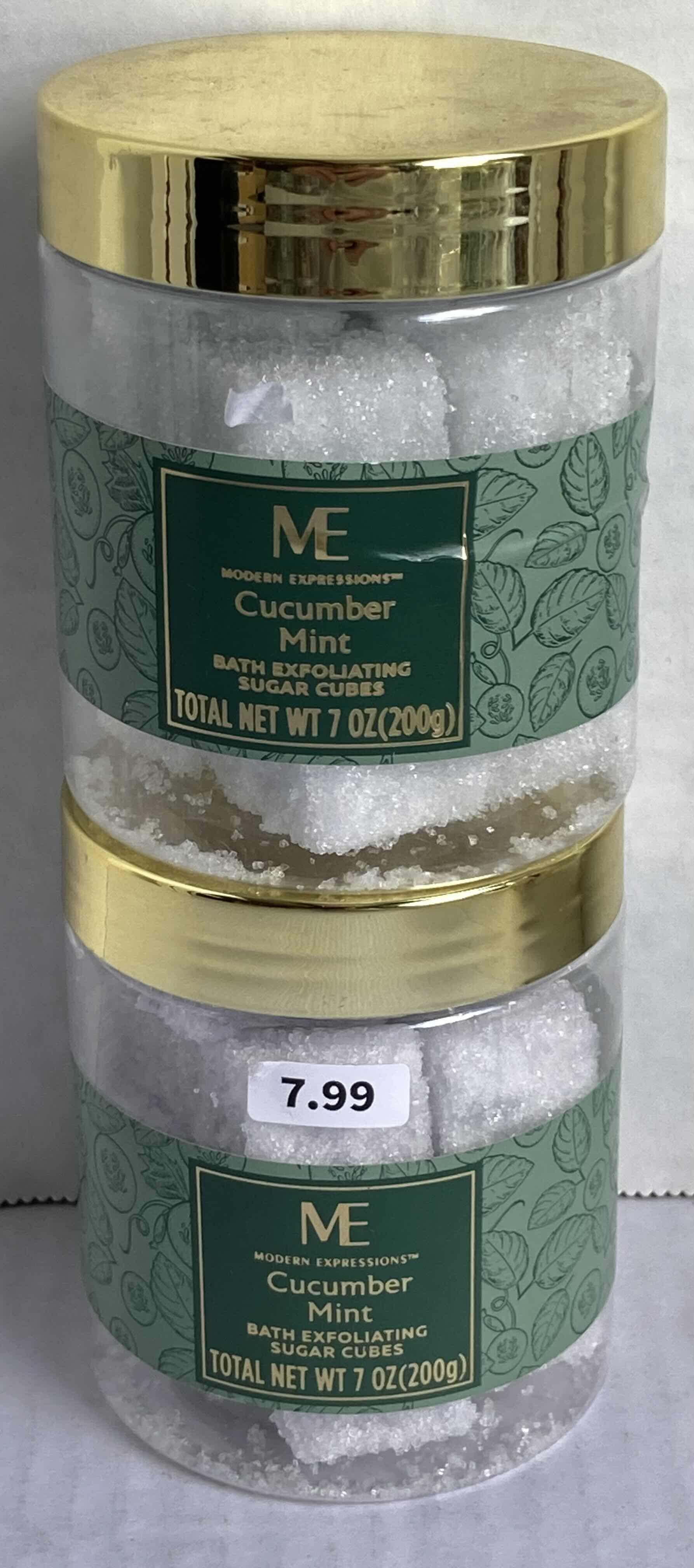 Photo 2 of NEW ME CUCUMBER BATH MINT EXFOLIATING SUGAR CUBES (2) W ME HAND BAR SOAP 3 PACK (4)