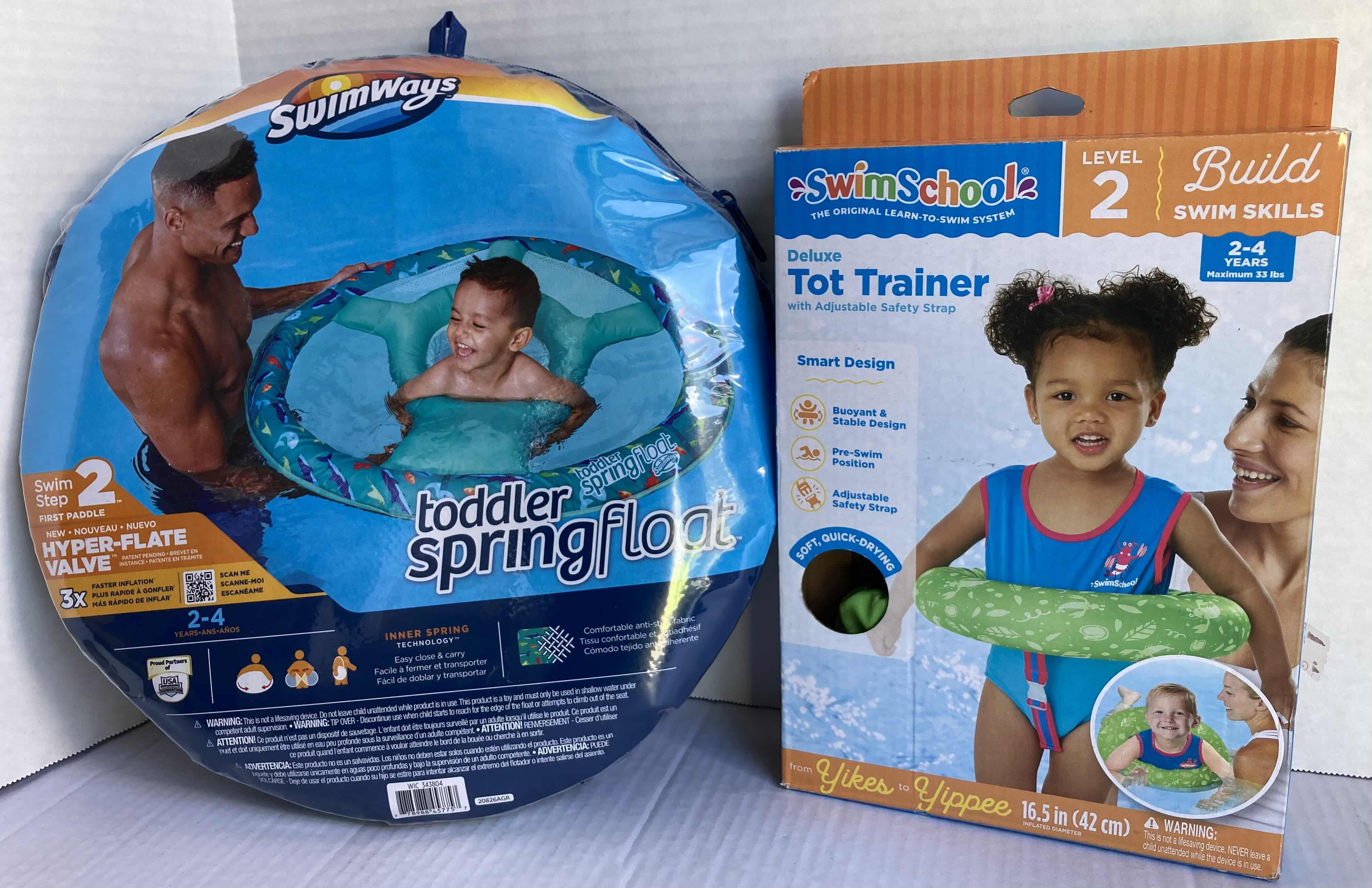 Photo 1 of NEW SWIM WAYS TODDLER SPRING FLOAT & SWIN SCHOOL TOT TRAINER POOL FLOAT