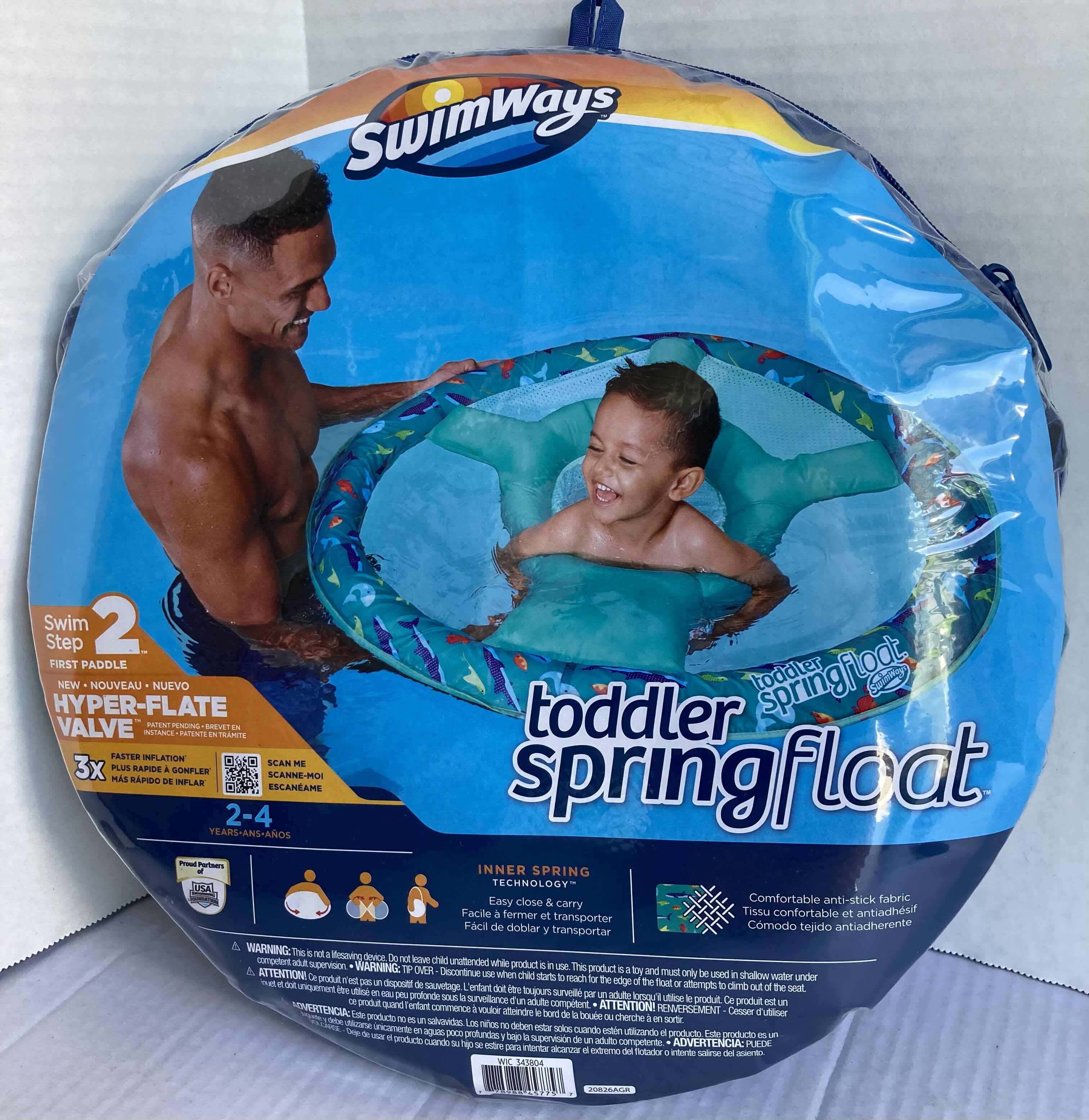 Photo 2 of NEW SWIM WAYS TODDLER SPRING FLOAT & SWIN SCHOOL TOT TRAINER POOL FLOAT