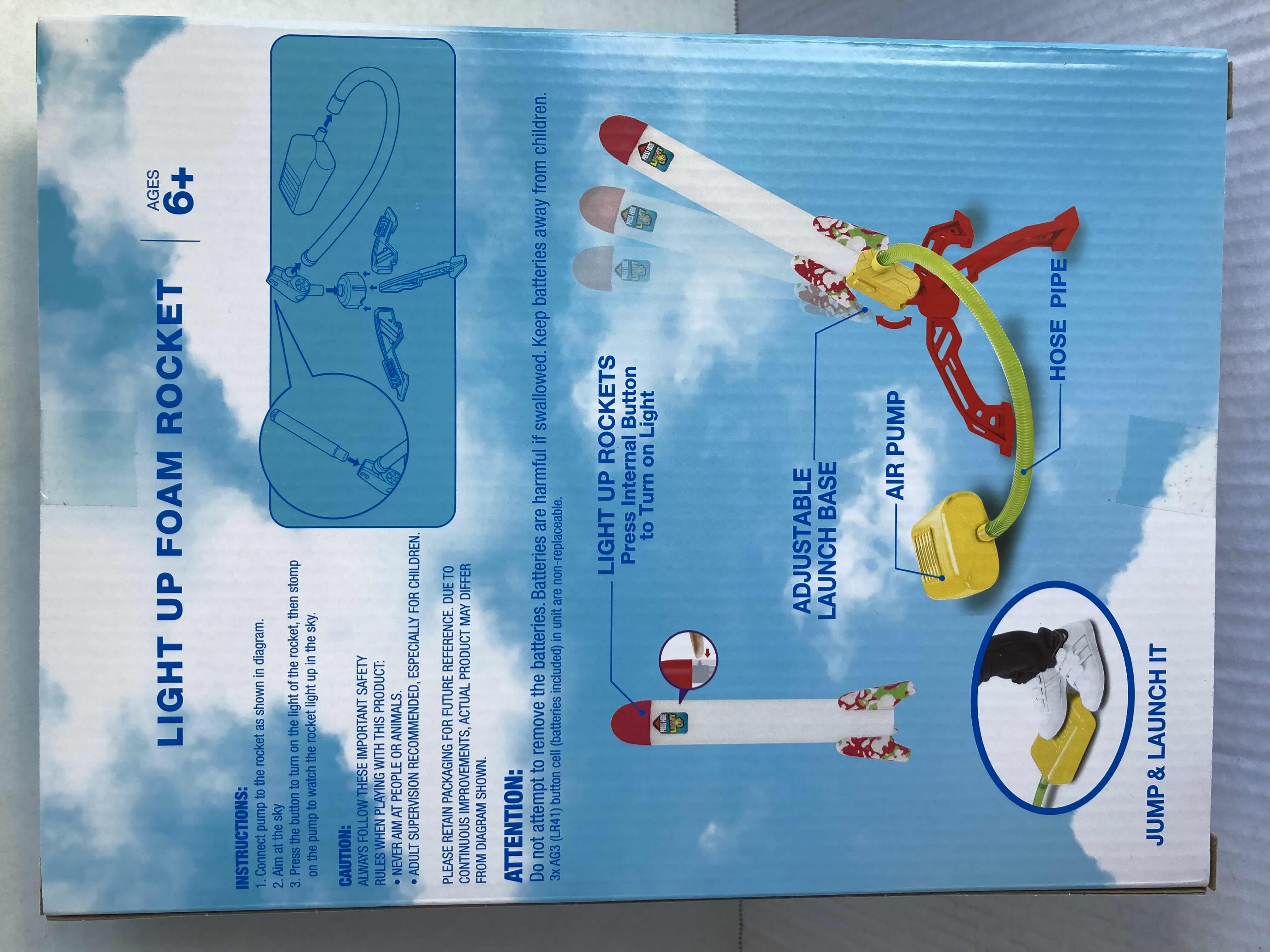 Photo 3 of NEW BRING THE SUN LIGHT UP FOAM ROCKET W WATER SUN & FUN BABY & TOT POOL FLOAT