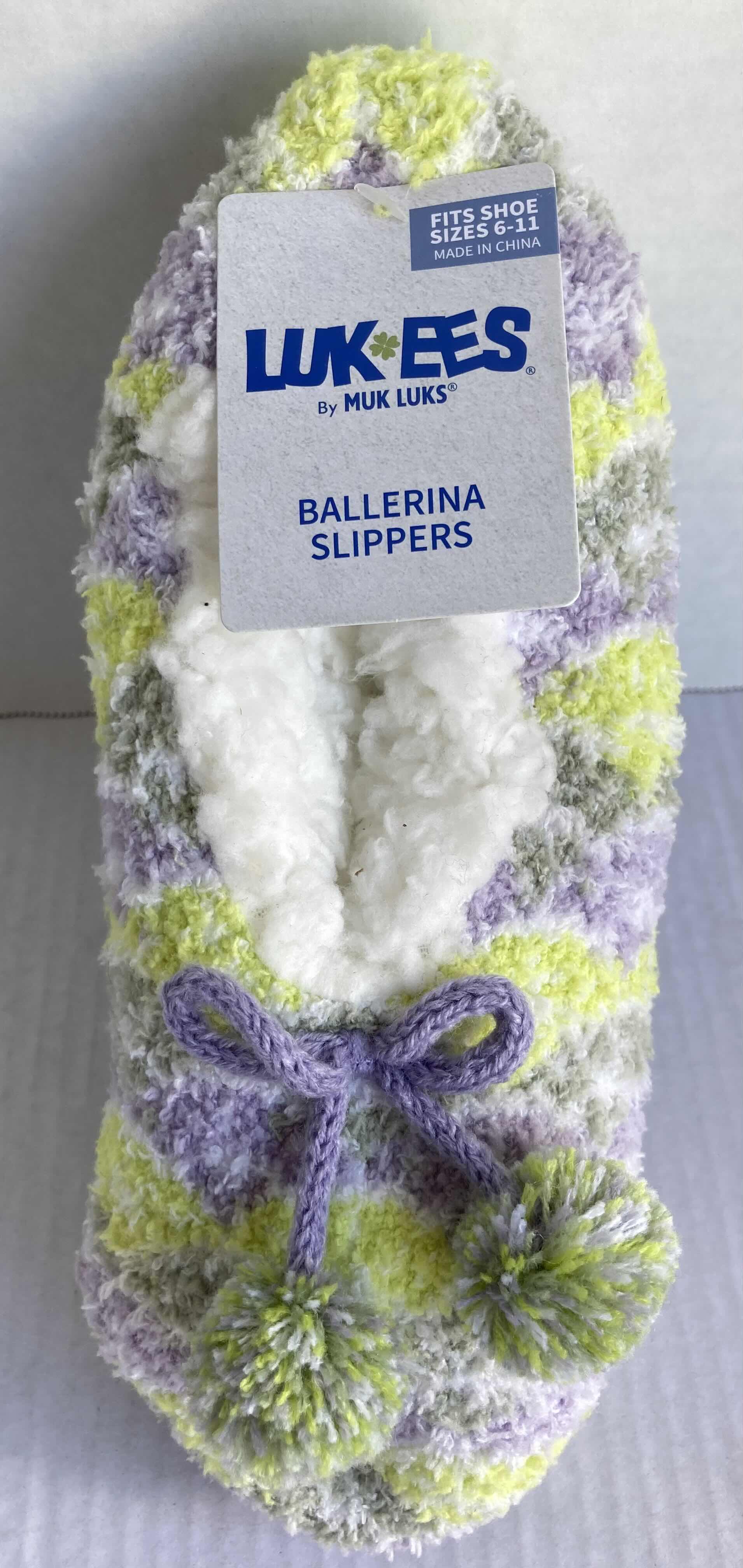 Photo 4 of NEW KELLY TOY SQUISHMALLOWS TODDLER SLIPPERS SIZE 11-12/13-1 (2) & LUKEES BALLERINA SLIPPERS SIZE 6-11