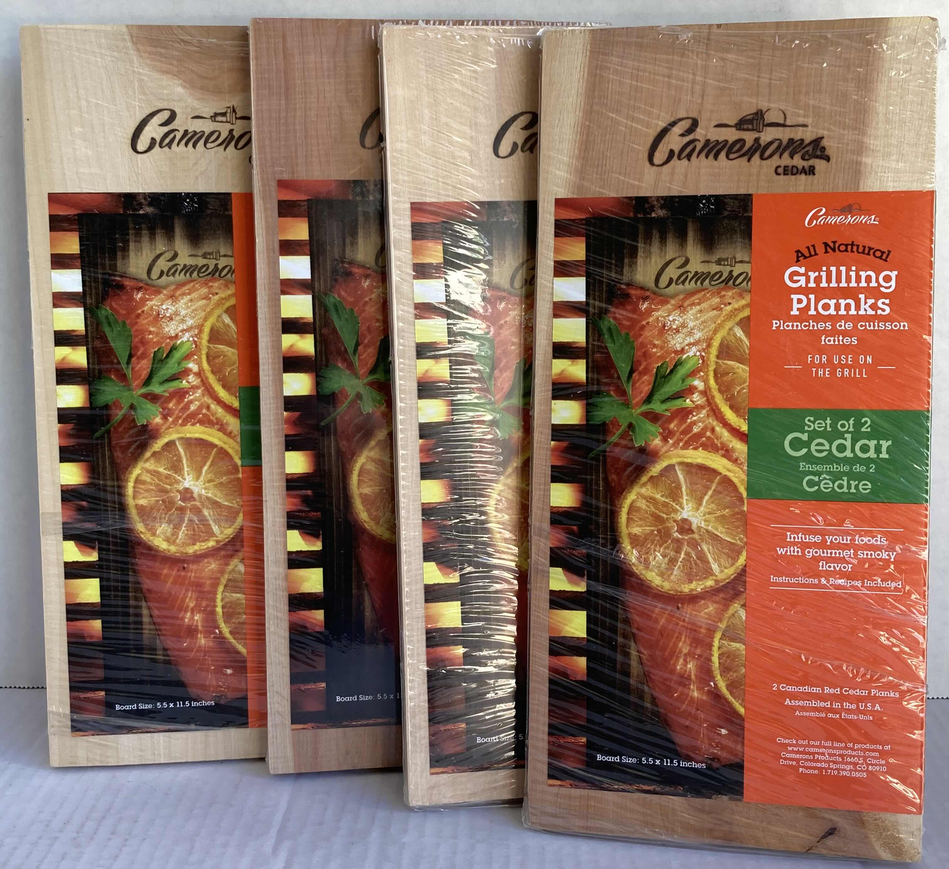 Photo 1 of NEW CAMERONS ALL NATURAL GRILLING CEDAR PLANKS 2PACK (4)