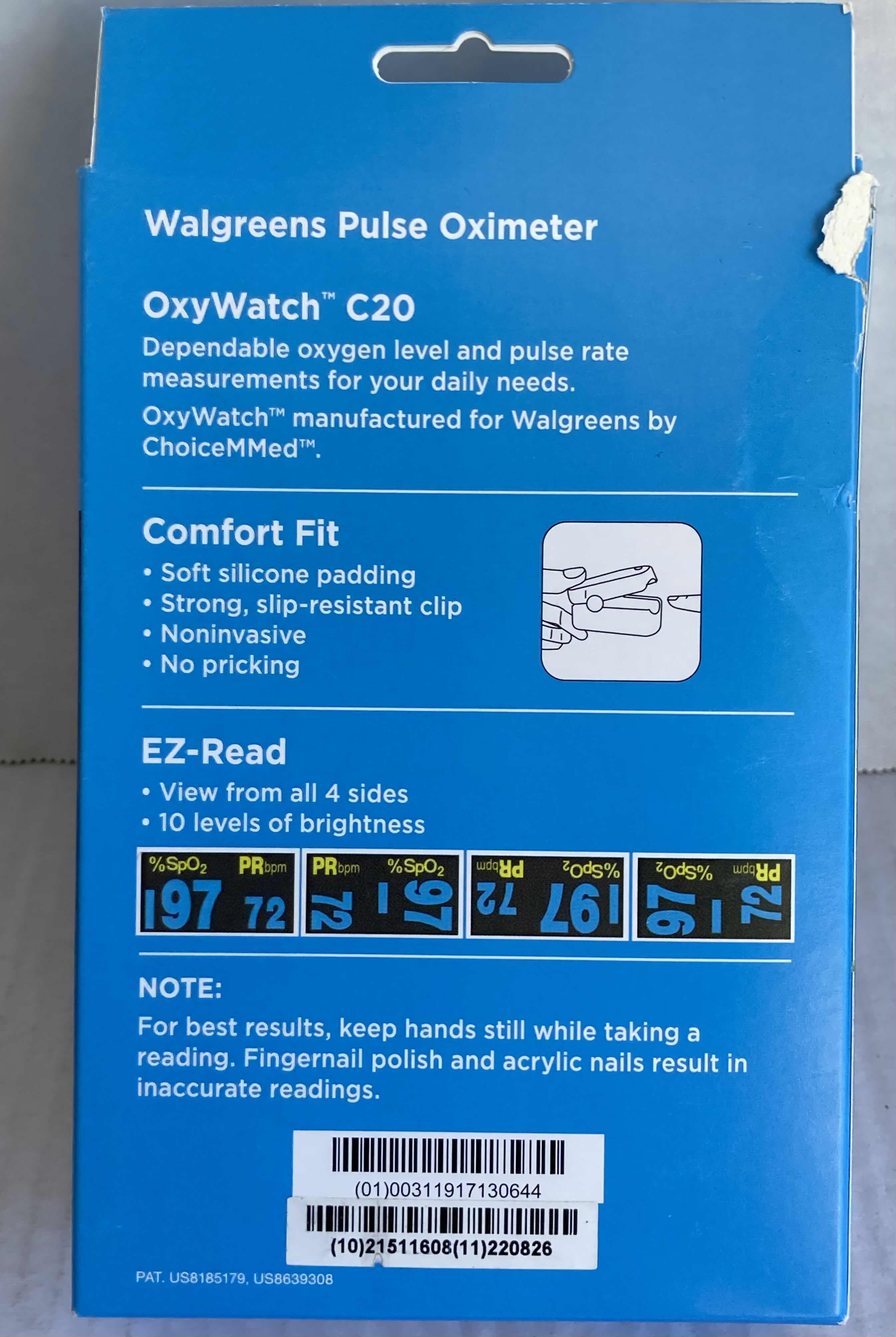 Photo 3 of NEW WALGREENS PULSE OXIMETER COMFORT FIT & VICKS NON CONTACT INFRARED BODY THERMOMETER