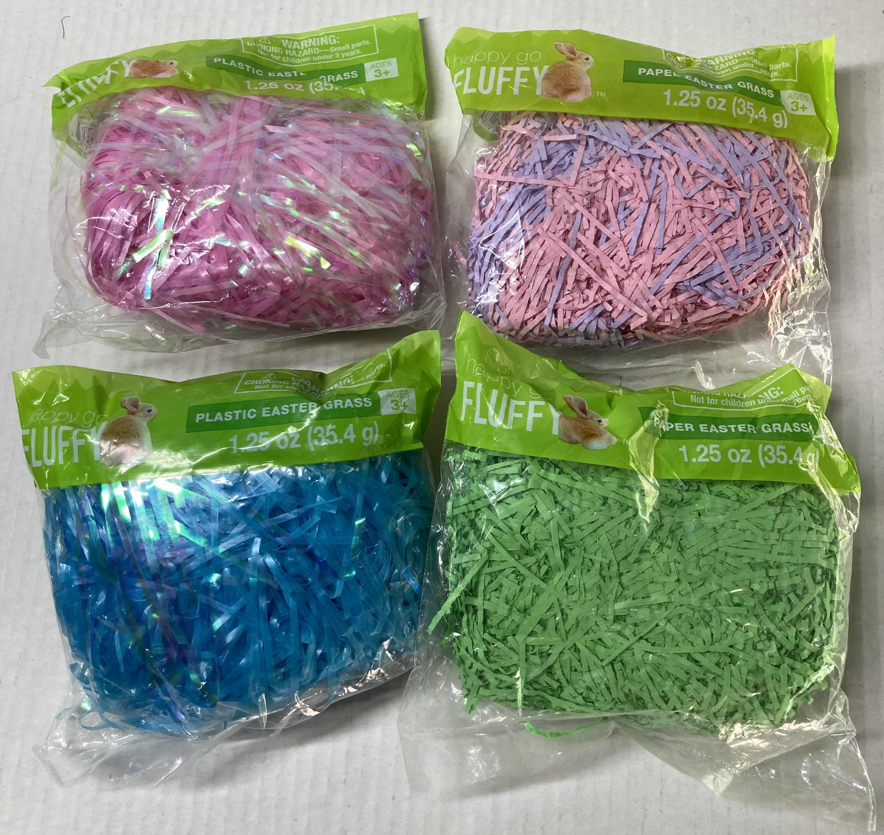 Photo 5 of NEW EASTER 2 BASKET SET- PLASTIC EGGS 6PACK (8), EGG DYE (4) EASTER GRASS (4)