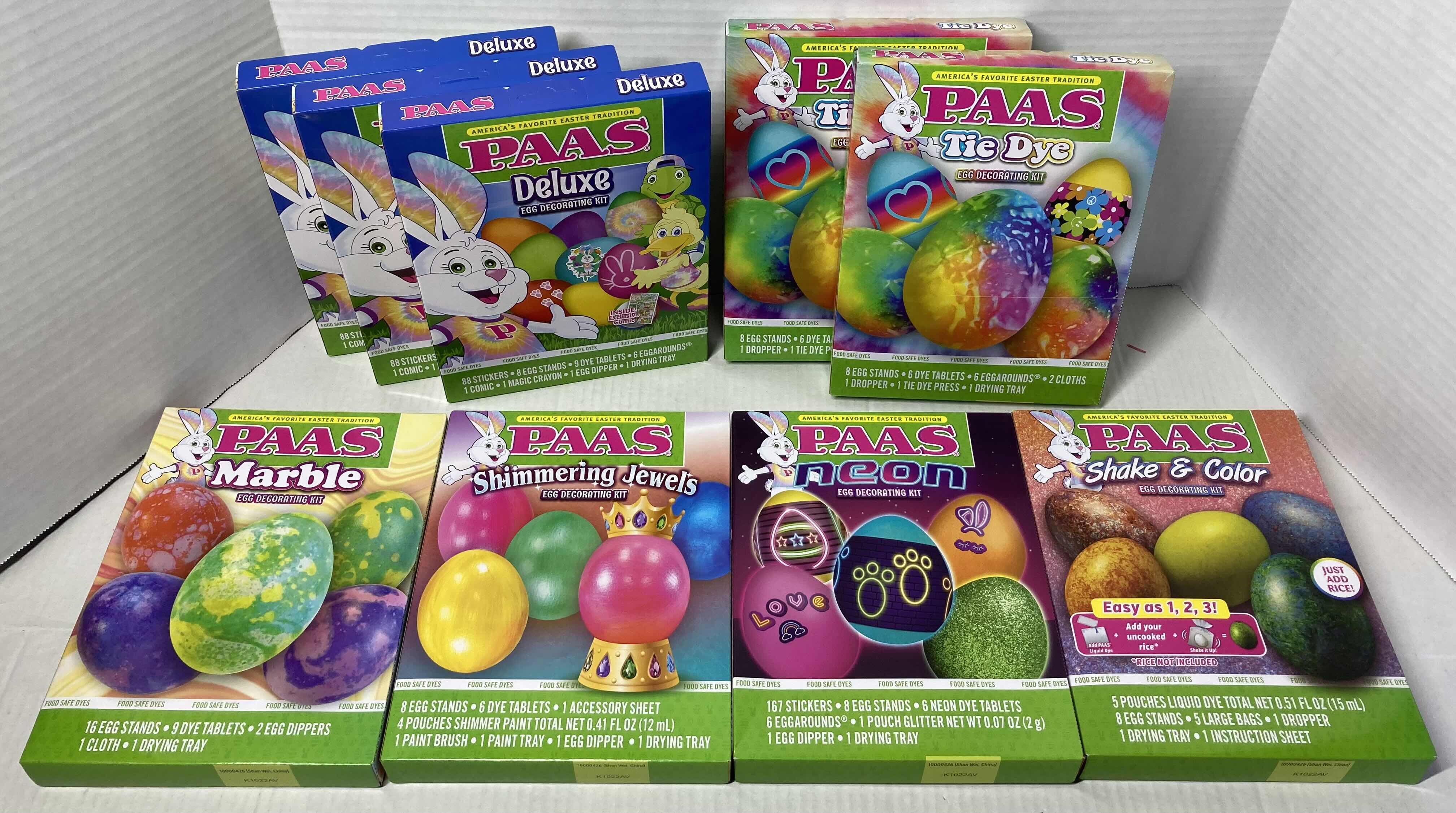 Photo 1 of NEW PAAS EASTER EGG DECORATING DYE KIT VARIOUS COLOR & STYLE KITS (9)