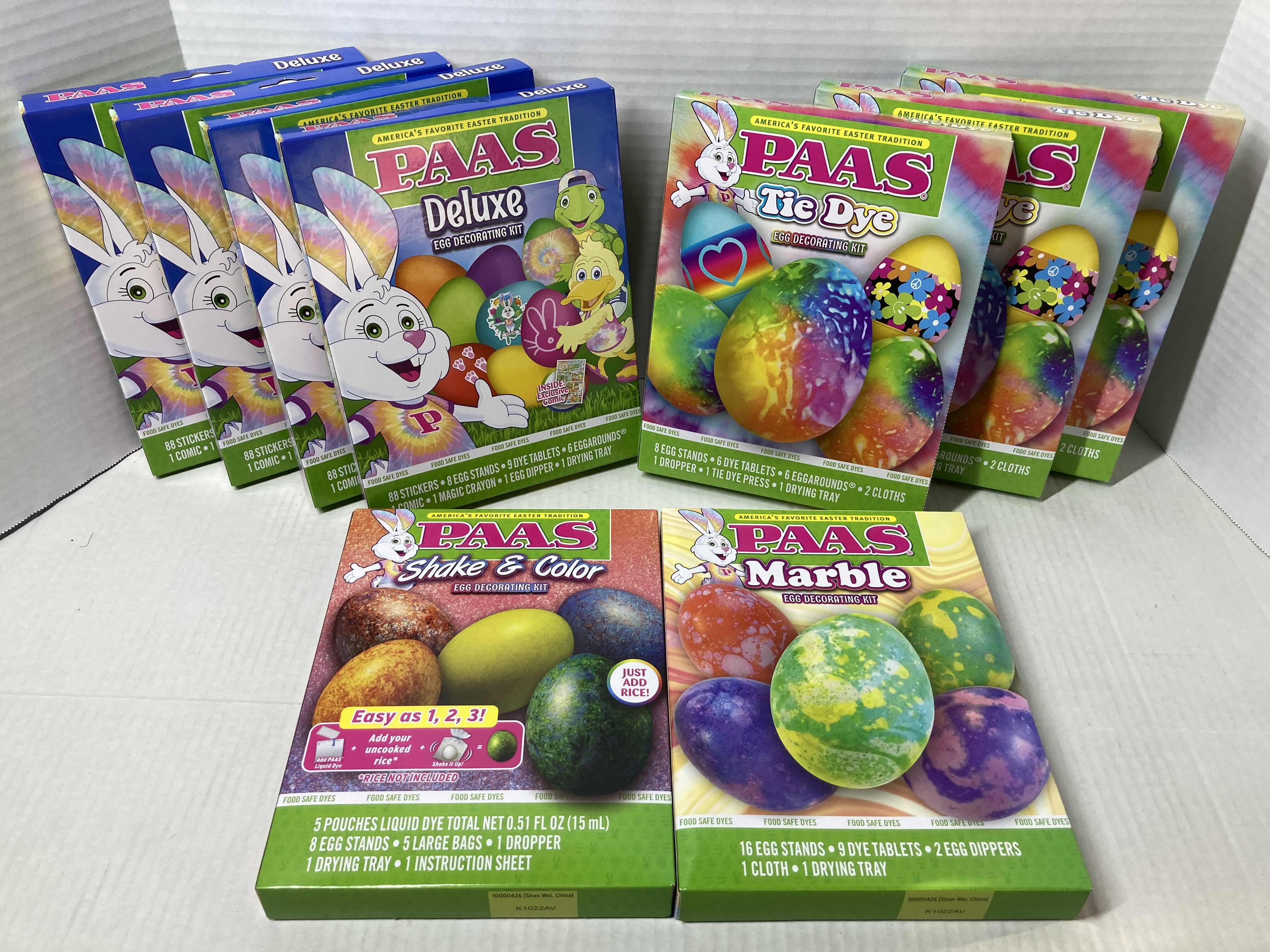 Photo 1 of NEW PAAS EASTER EGG DECORATING DYE KIT VARIOUS COLOR & STYLE KITS (9)