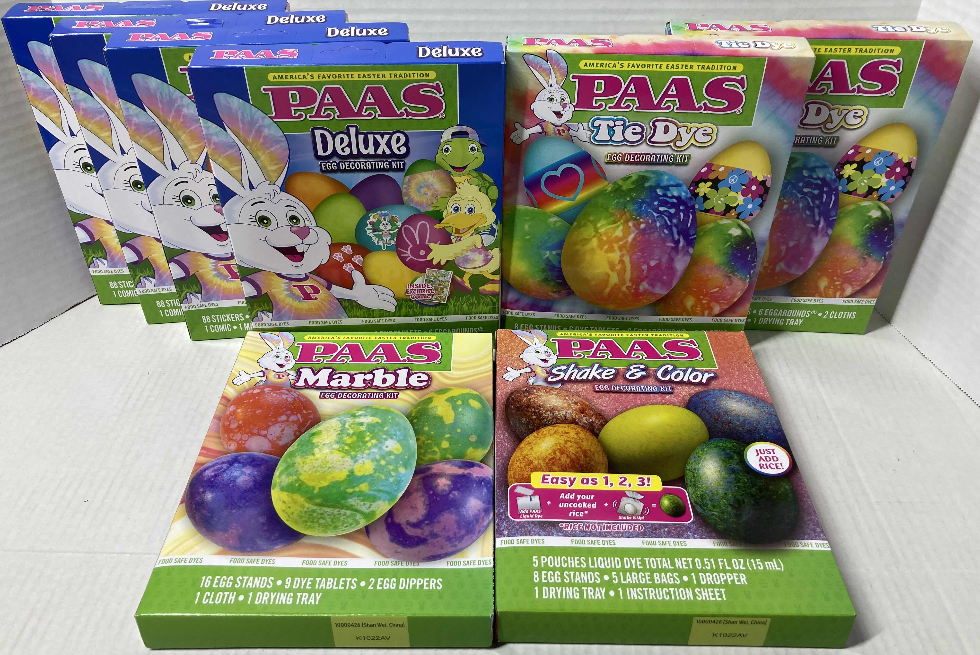 Photo 1 of NEW PAAS EASTER EGG DECORATING DYE KIT VARIOUS COLOR & STYLE KITS (8)