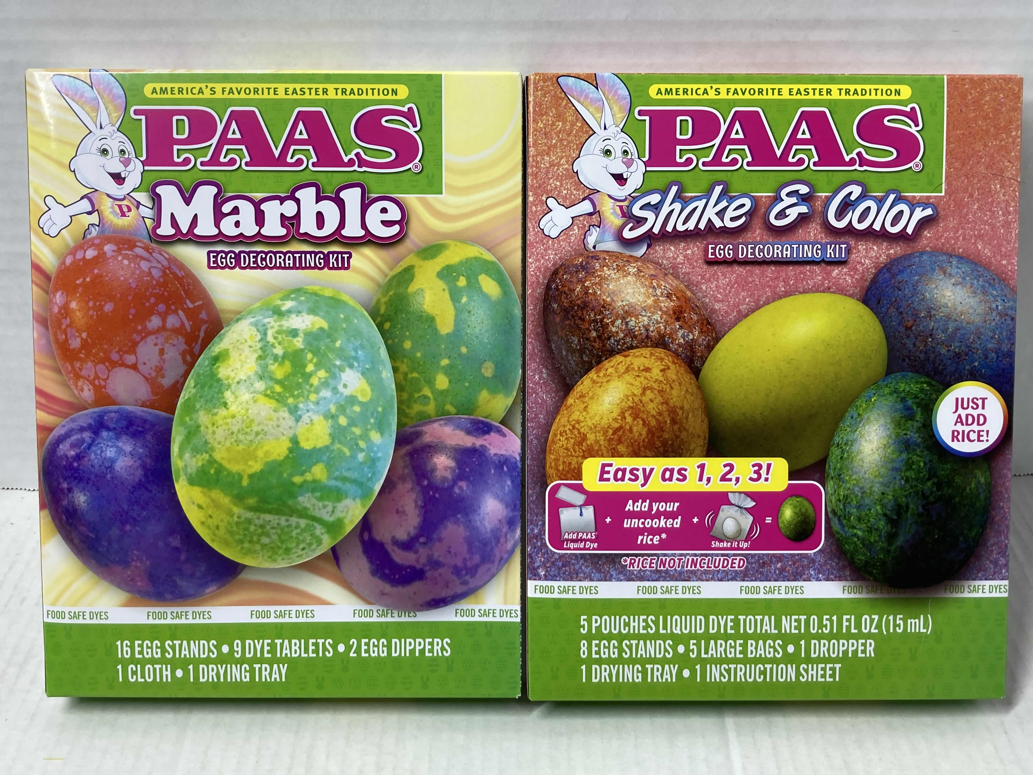 Photo 3 of NEW PAAS EASTER EGG DECORATING DYE KIT VARIOUS COLOR & STYLE KITS (8)