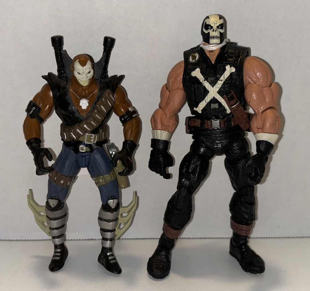 Photo 1 of 1995 MCFARLANE TOYS SPAWN DELUXE EDITION ULTRA 6” ACTION FIGURE “CHAPEL” & 2013 MARVEL LEGENDS CROSSBONES 7" ACTION FIGURE