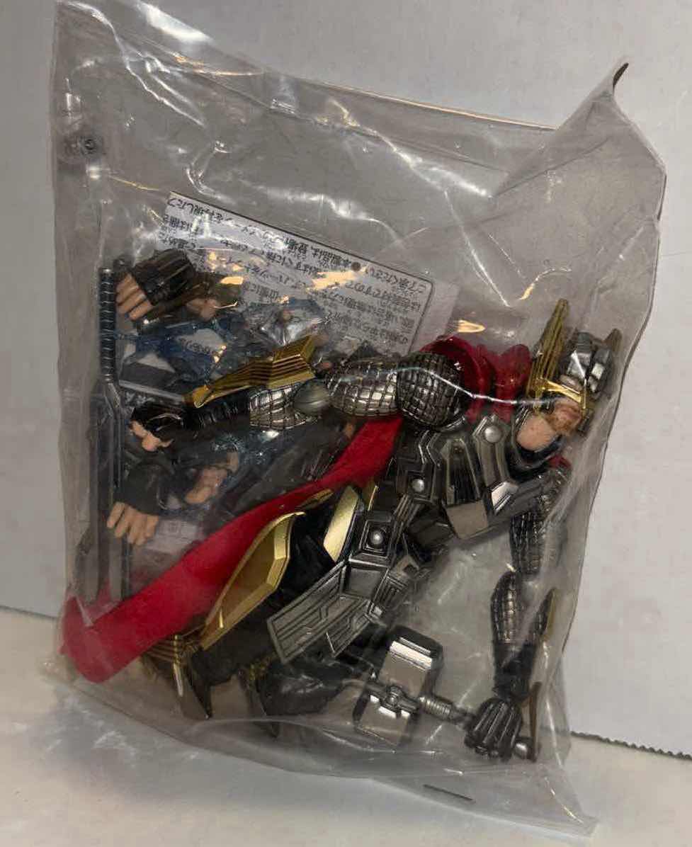 Photo 6 of  (DISPLAY MODEL) SQUARE ENIX MARVEL UNIVERSE VARIANT BRING ARTS DESIGNED BY TETSUYA NOMURA “THOR” 8” ACTION FIGURE W BASE STAND & ALL ACCESSORIES