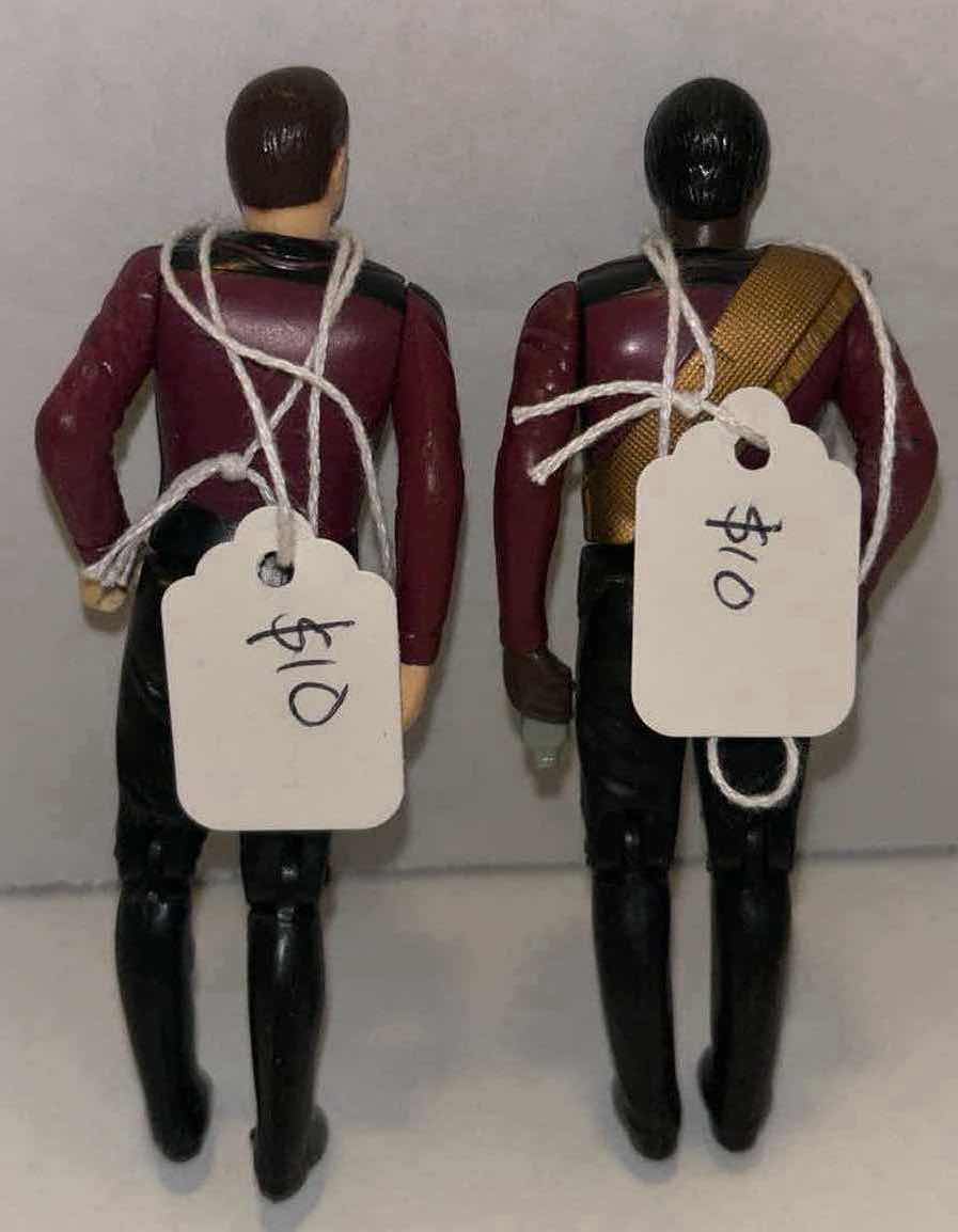 Photo 2 of 1988 GALOOB STAR TREK 4” ACTION FIGURES, LIEUTENANT WORF & COMMANDER WILLIAM RIKER (2)