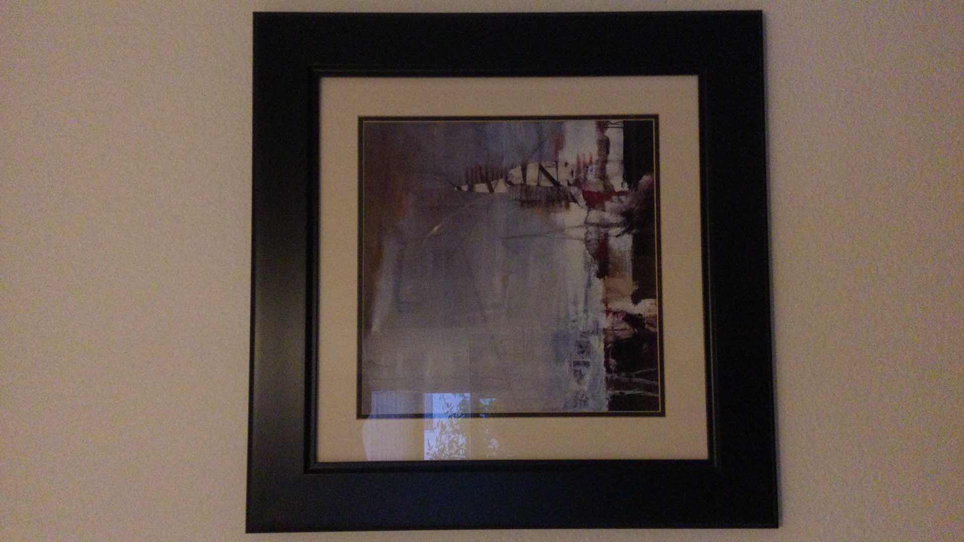 Photo 1 of FRAMED ABSTRACT ARTWORK 23.5” X 23.5”
