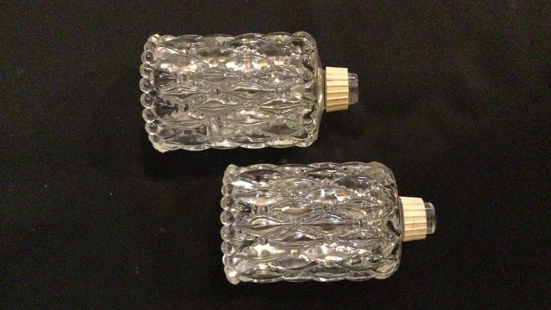 Photo 4 of HOME DECOR:  GLASS CANDLE HOLDERS (2) H 5”