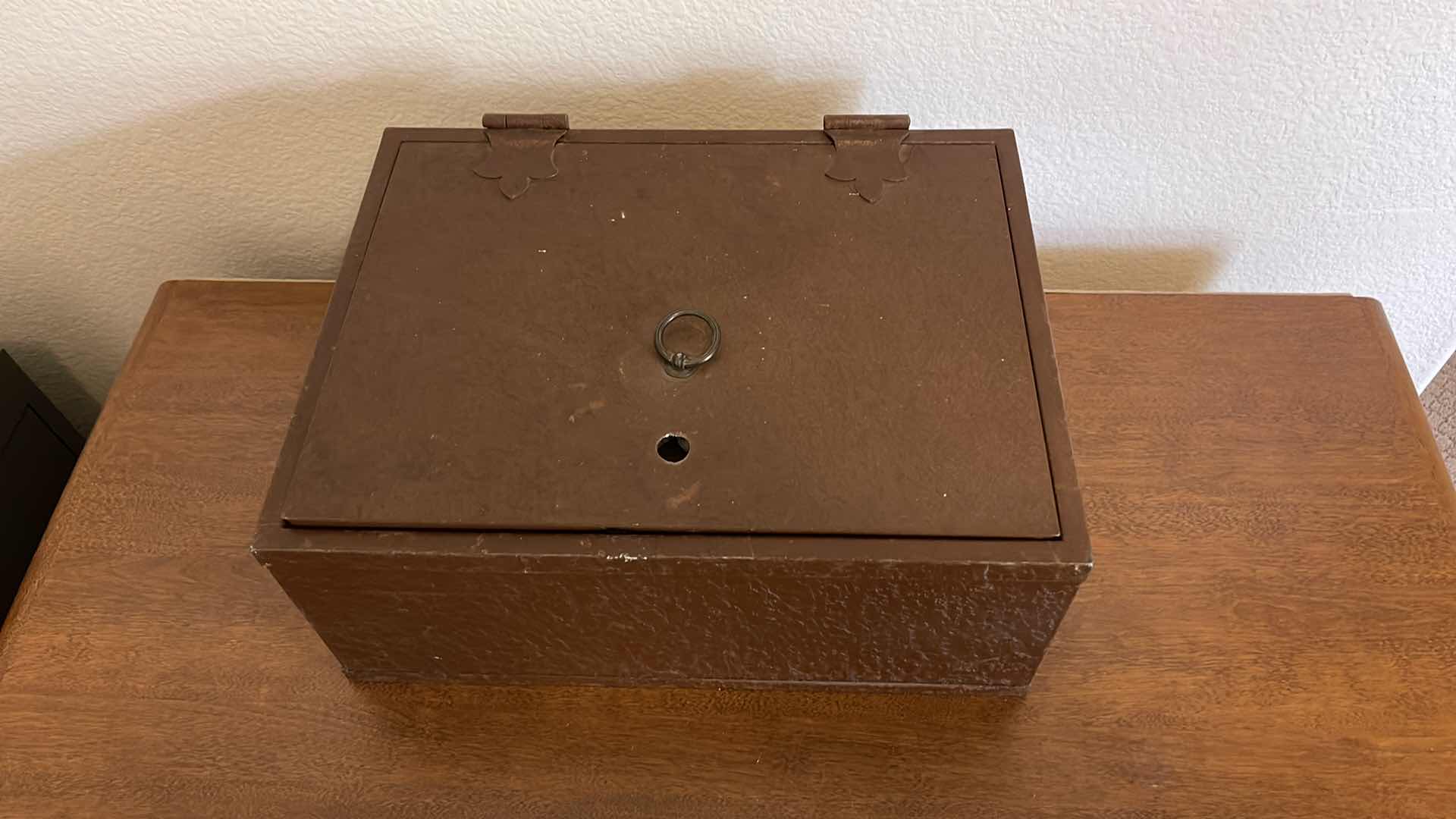 Photo 3 of METAL FIREPROOF CHEST 15” X 12” H 6”