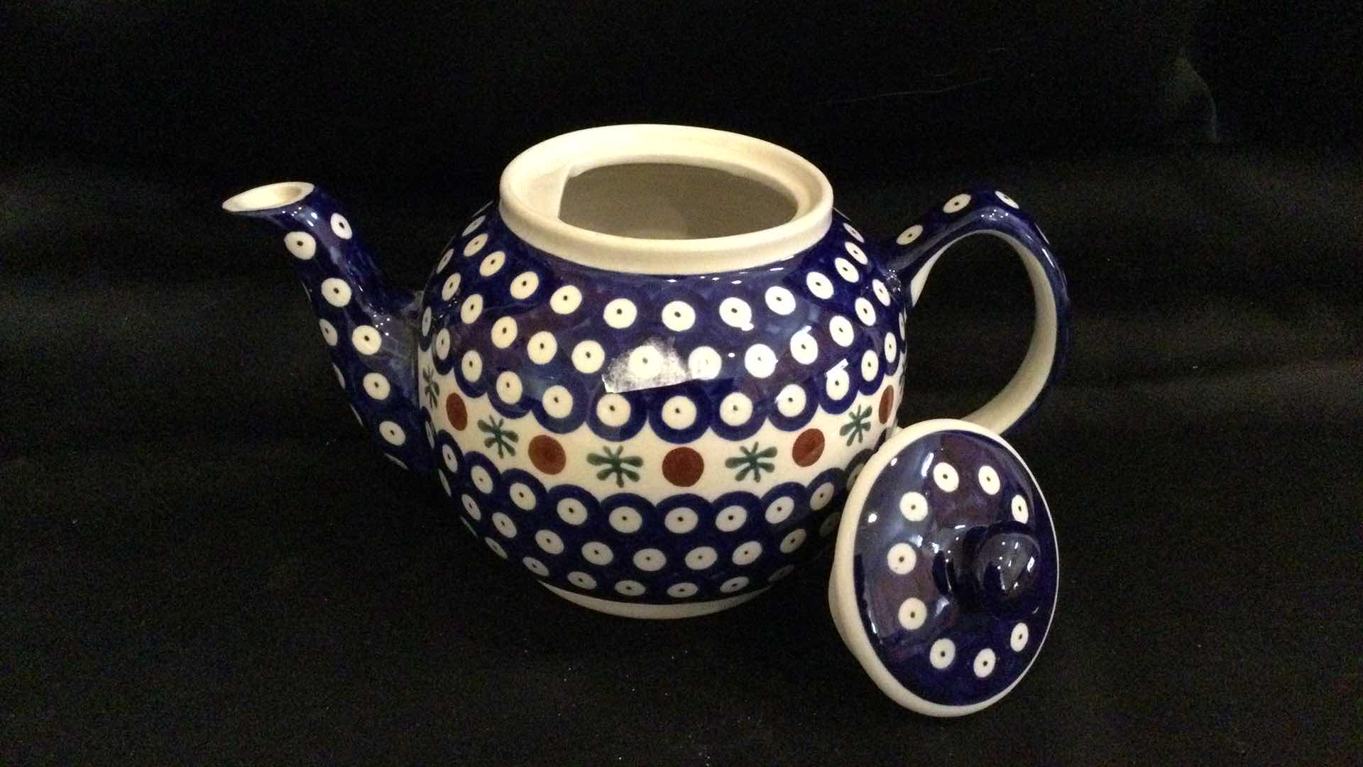 Photo 2 of BOLESLAWIEC HAND MADE TEAPOT