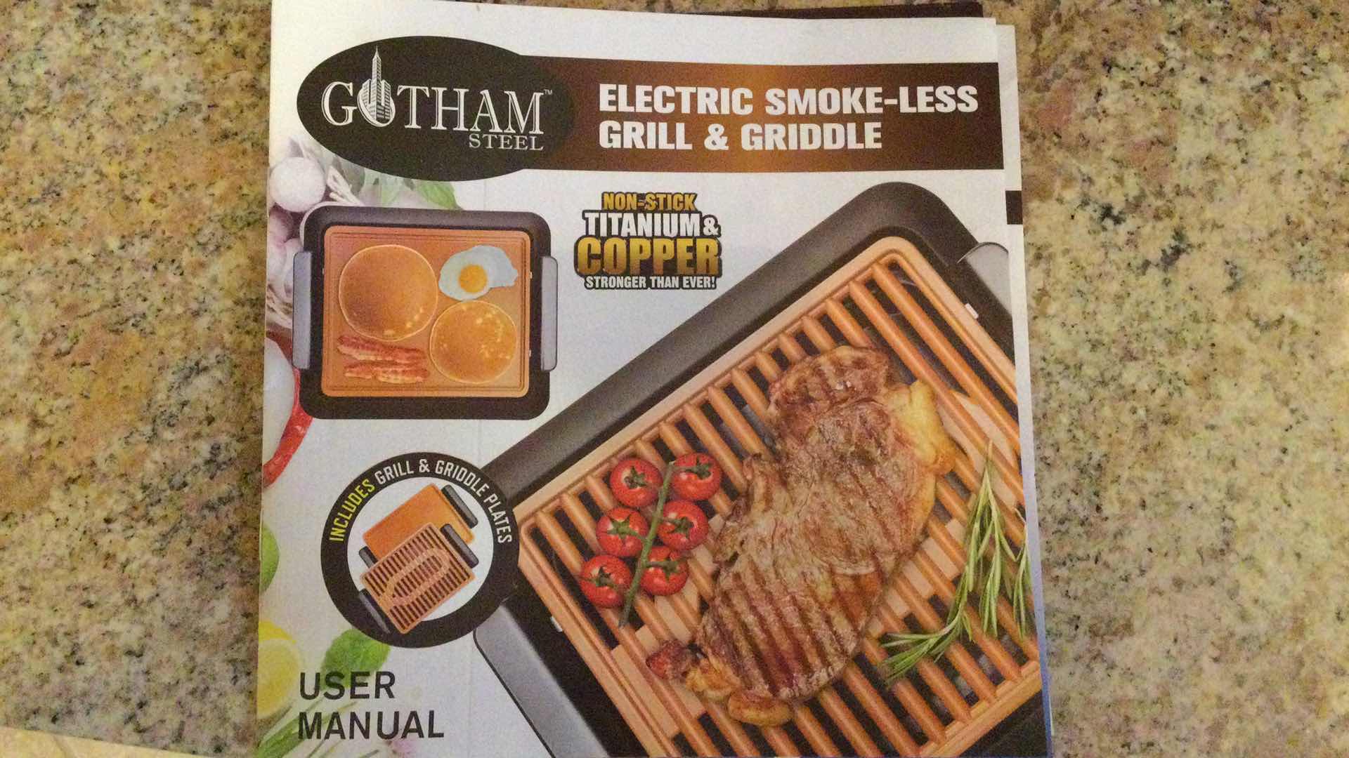 Photo 2 of GOTHAM ELECTRIC SMOKE-LESS GRILL & GRIDDLE W/ EVERYDAY LIVING WAFFLE MAKER (TESTED)