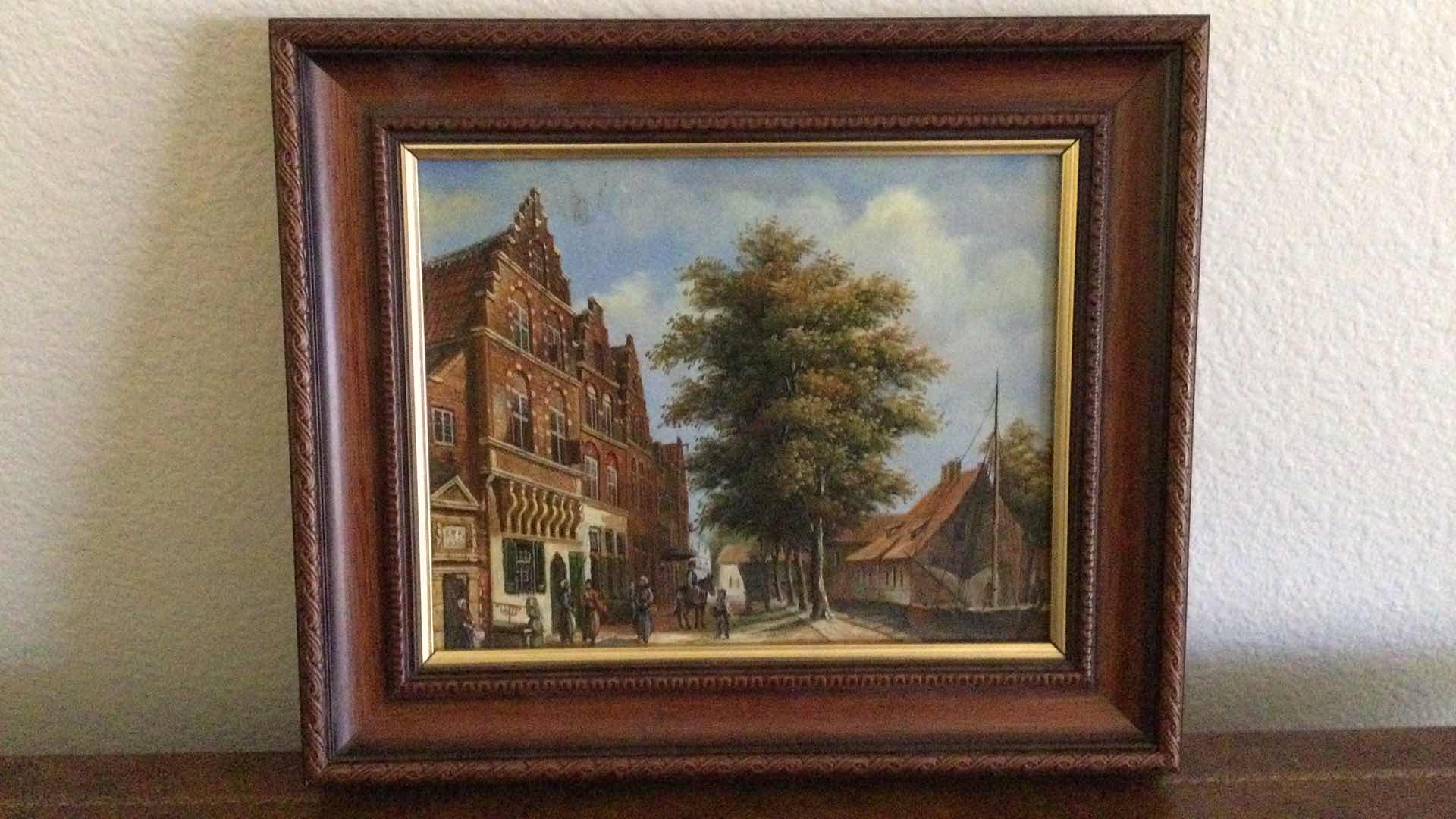Photo 1 of FRAMED ARTIST SIGNED PAINTING ON CANVAS 13” X 11”