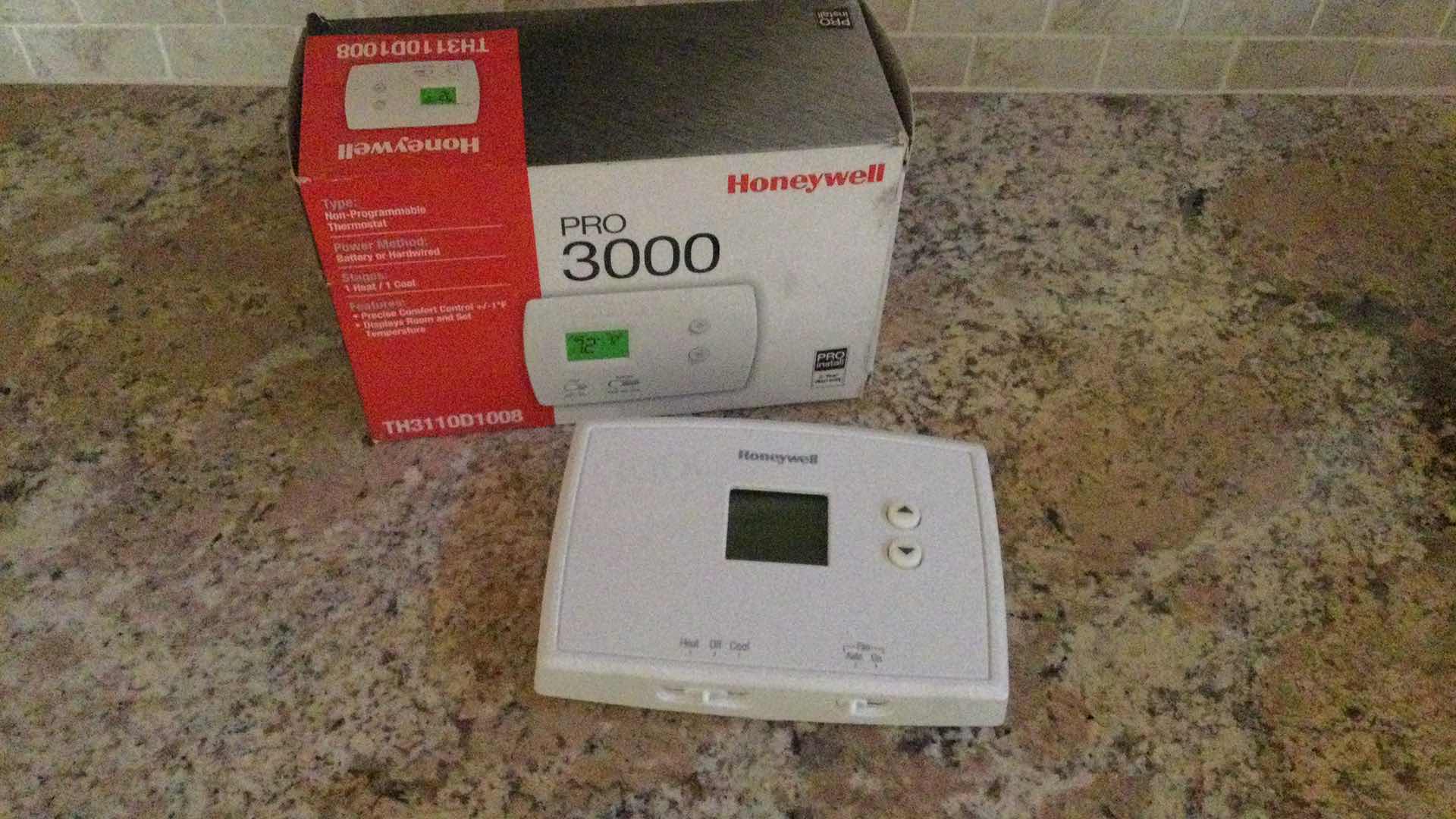 Photo 1 of HONEYWELL PRO 3000 NON PROGRAMMABLE THERMOSTAT