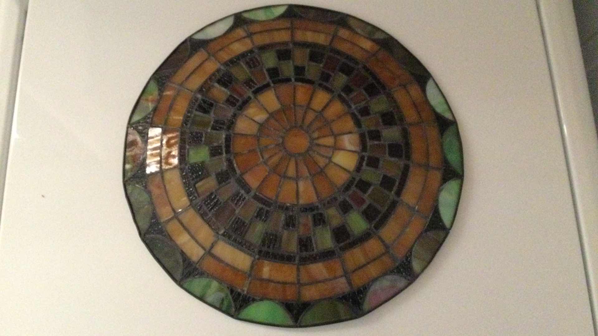 Photo 3 of DECORATIVE STAINED GLASS LOOK 13” PLATE