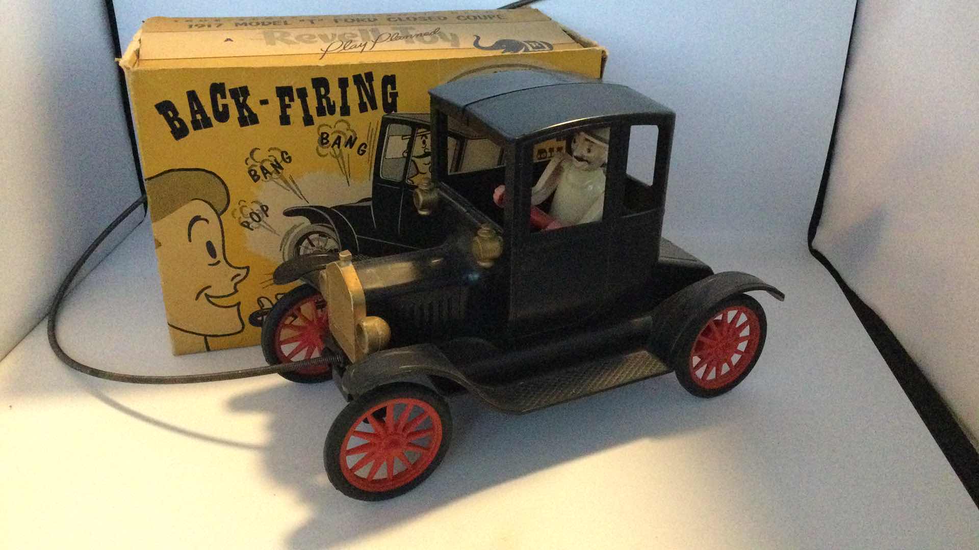 Photo 1 of 1950’s REVELL PULL TOY BACK FIRING 1917 FORD DIZZY LIZZIE  MODEL T