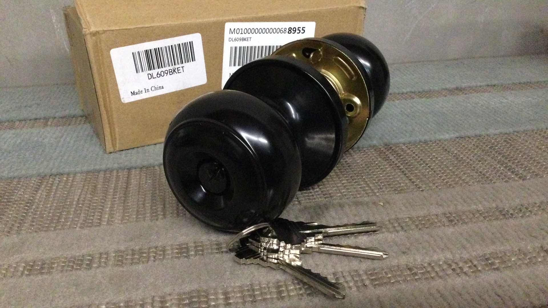 Photo 1 of NEW DL609BKET LOCKING DOOR KNOB BLACK FINISH