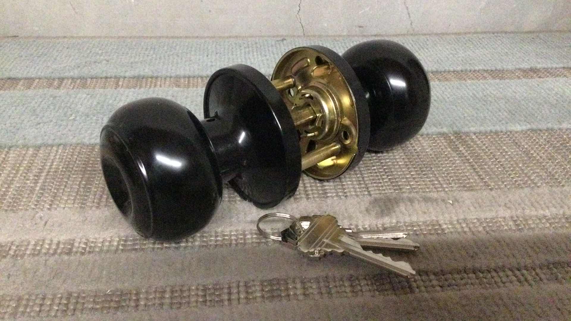 Photo 2 of NEW DL609BKET LOCKING DOOR KNOB BLACK FINISH