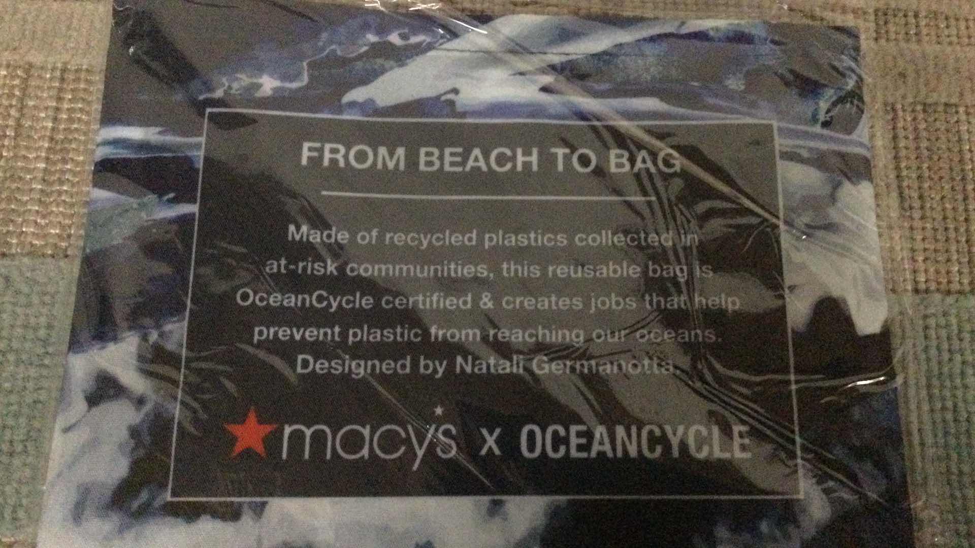 Photo 2 of MACYS OCEAN CYCLE REUSABLE BAG Qty. 5