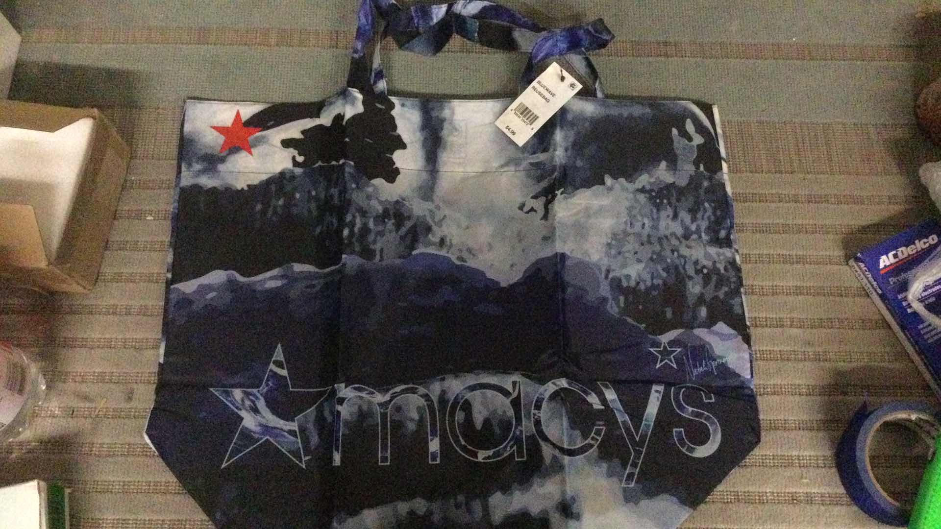 Photo 3 of NEW MACYS OCEAN CYCLE REUSABLE BAGS Qty 5