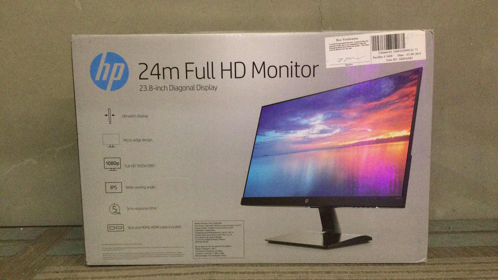 Photo 1 of HP 24m FULL HD MONITOR (UNTESTED)