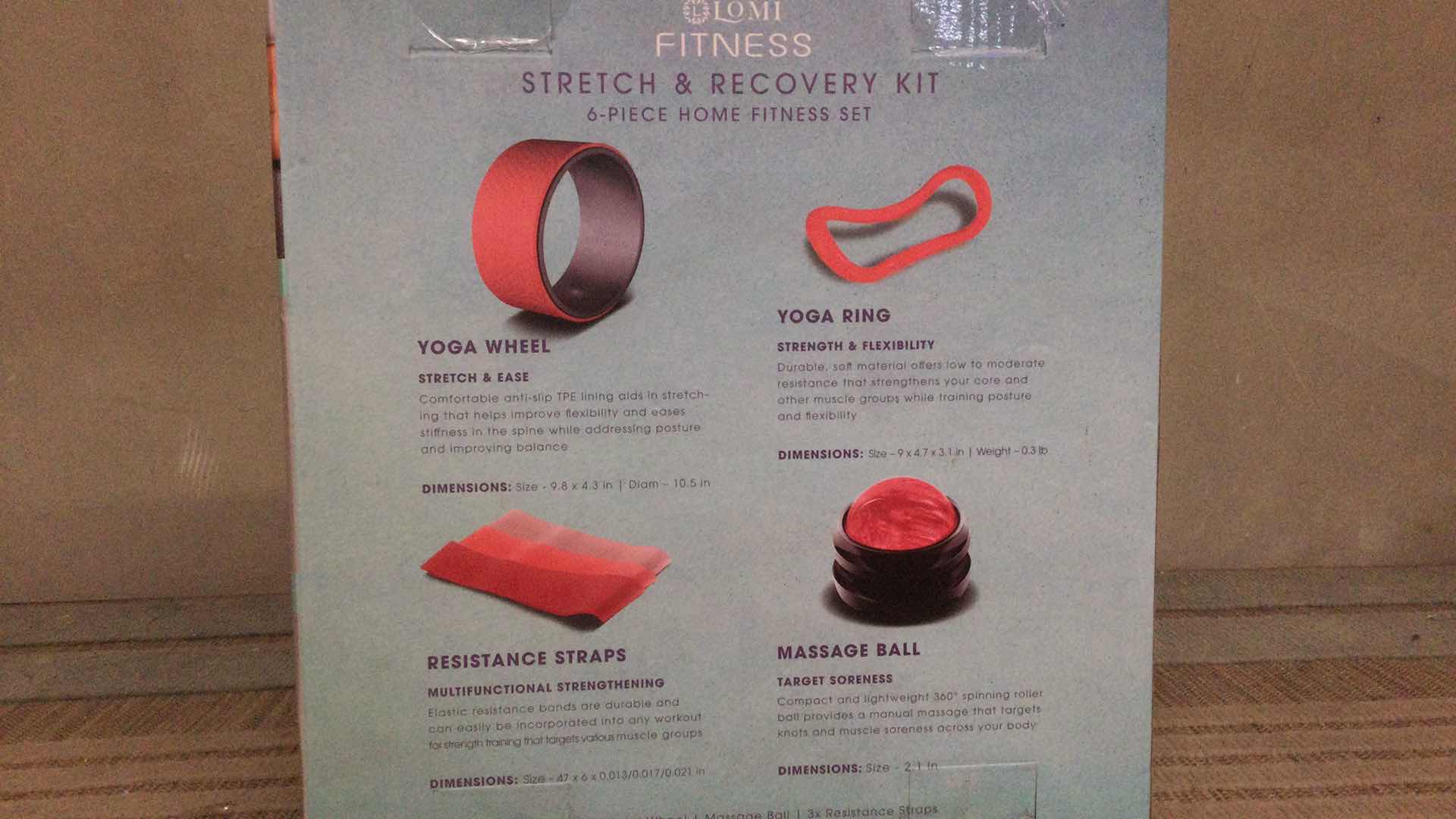 Photo 2 of NEW LOMI FITNESS STRETCH & RECOVERY KIT 6-PIECE HOME FITNESS SET