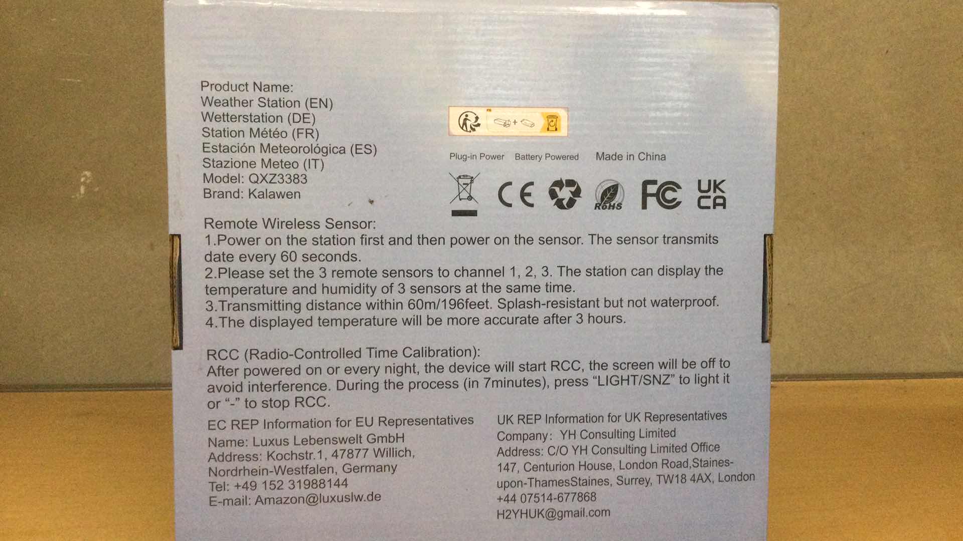 Photo 3 of KALAWEN MULTI FUNCTION WEATHER STATION (UNTESTED)