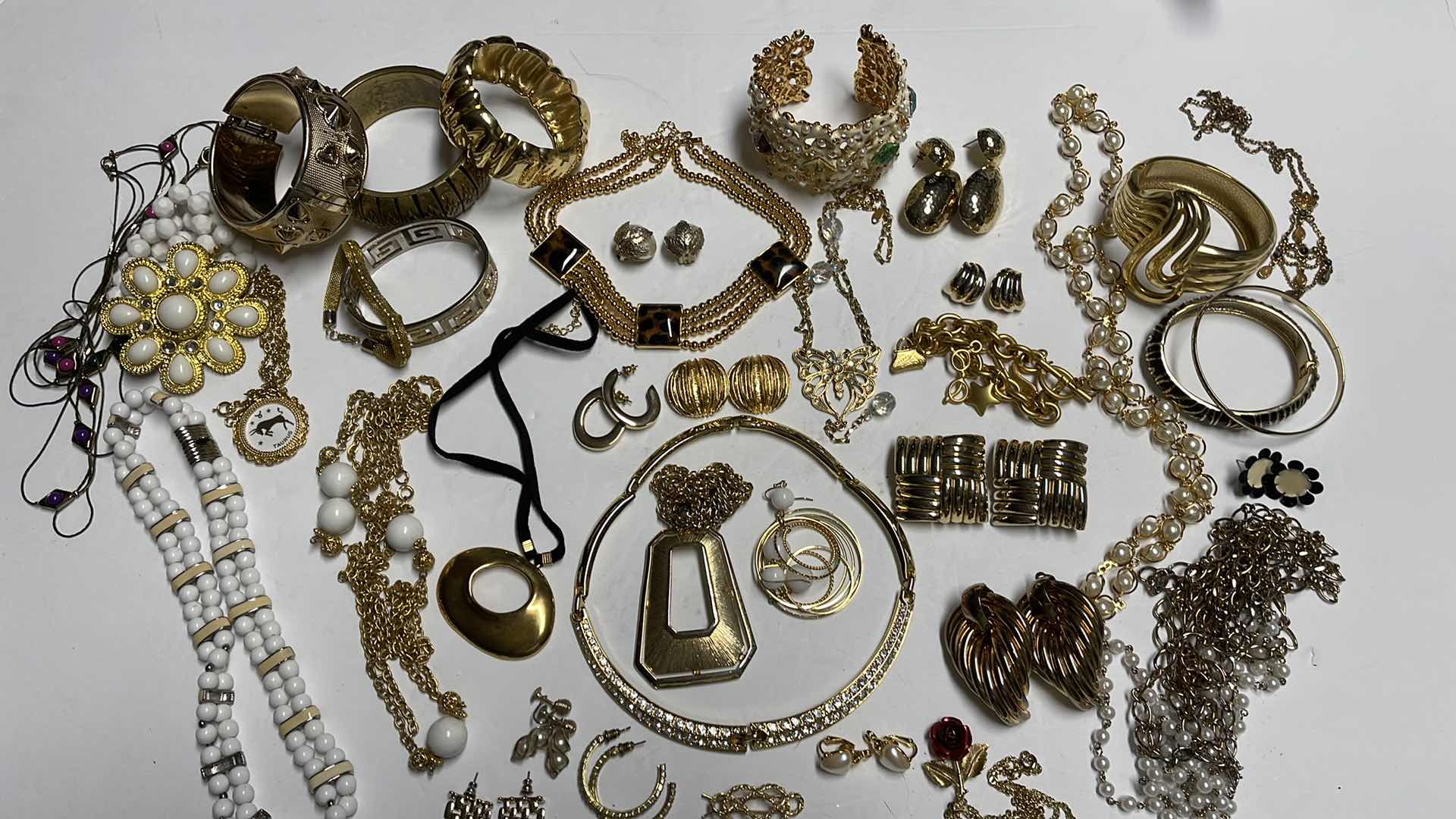 Photo 1 of COLLECTION OF GOLD TONE COSTUME JEWELRY